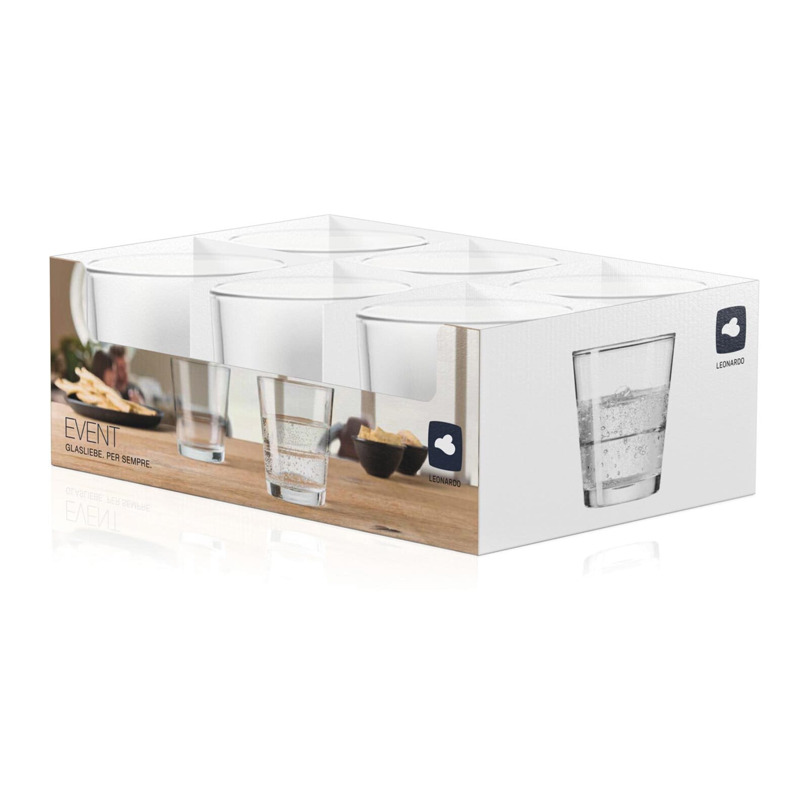 LEONARDO Glas »Trinkgläser Event 180 ml 6er Set transparent«