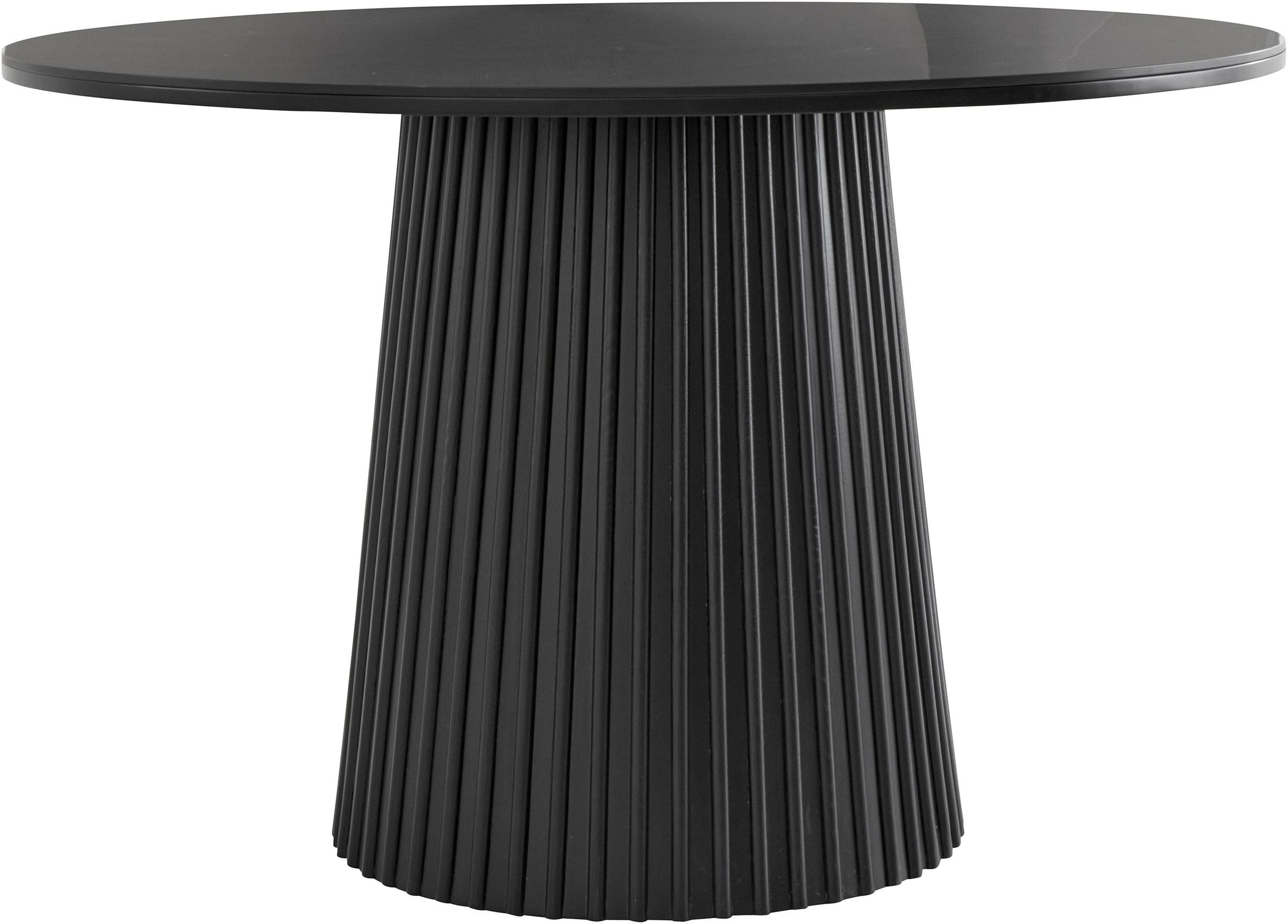 Esstisch OTTO HOME "Roos", schwarz, B:120cm H:76cm T:120cm, MDF;Massive Esche;Metall;Keramik, Tische, Esstisch, Esstisch mit hochwertige Keramikoberfläche, massiver Holzfuß aus Esche, Topseller 2