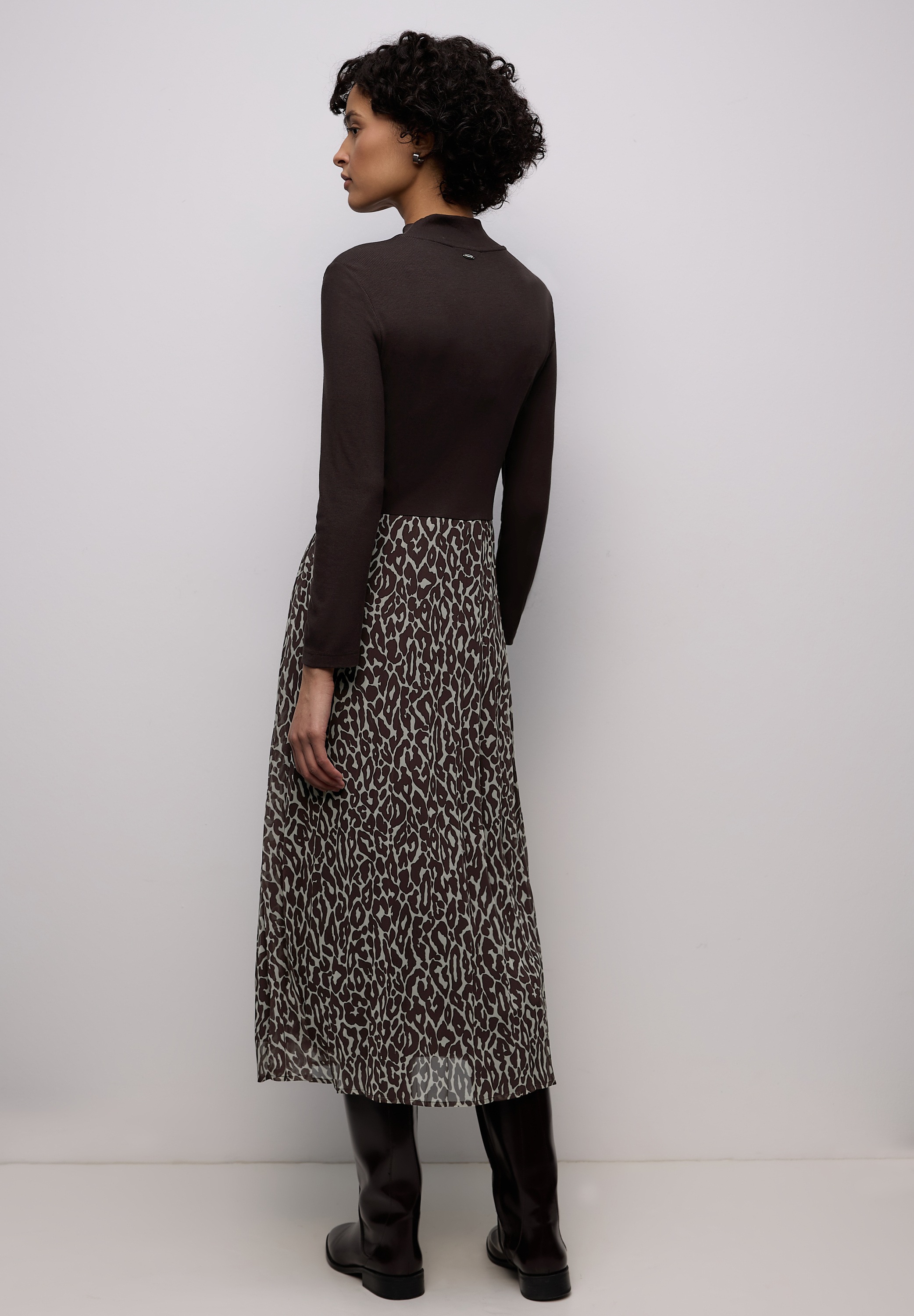 STREET ONE Midikleid Ohne Taschen mit plissiertem Rockteil günstig online kaufen