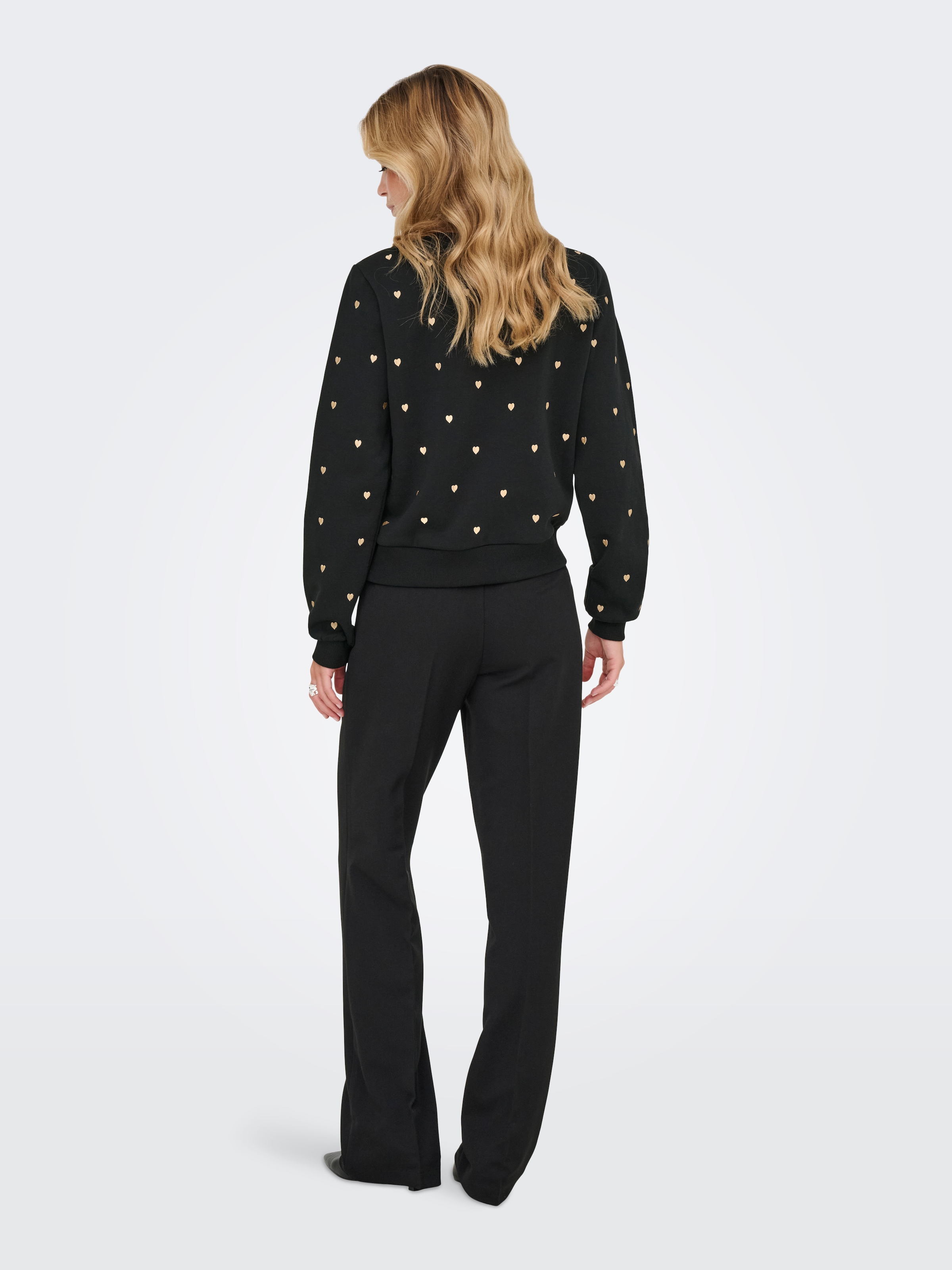 ONLY Sweatshirt »ONLATIKA L/S O-NECK GLITTER EMB. BOX SWT«