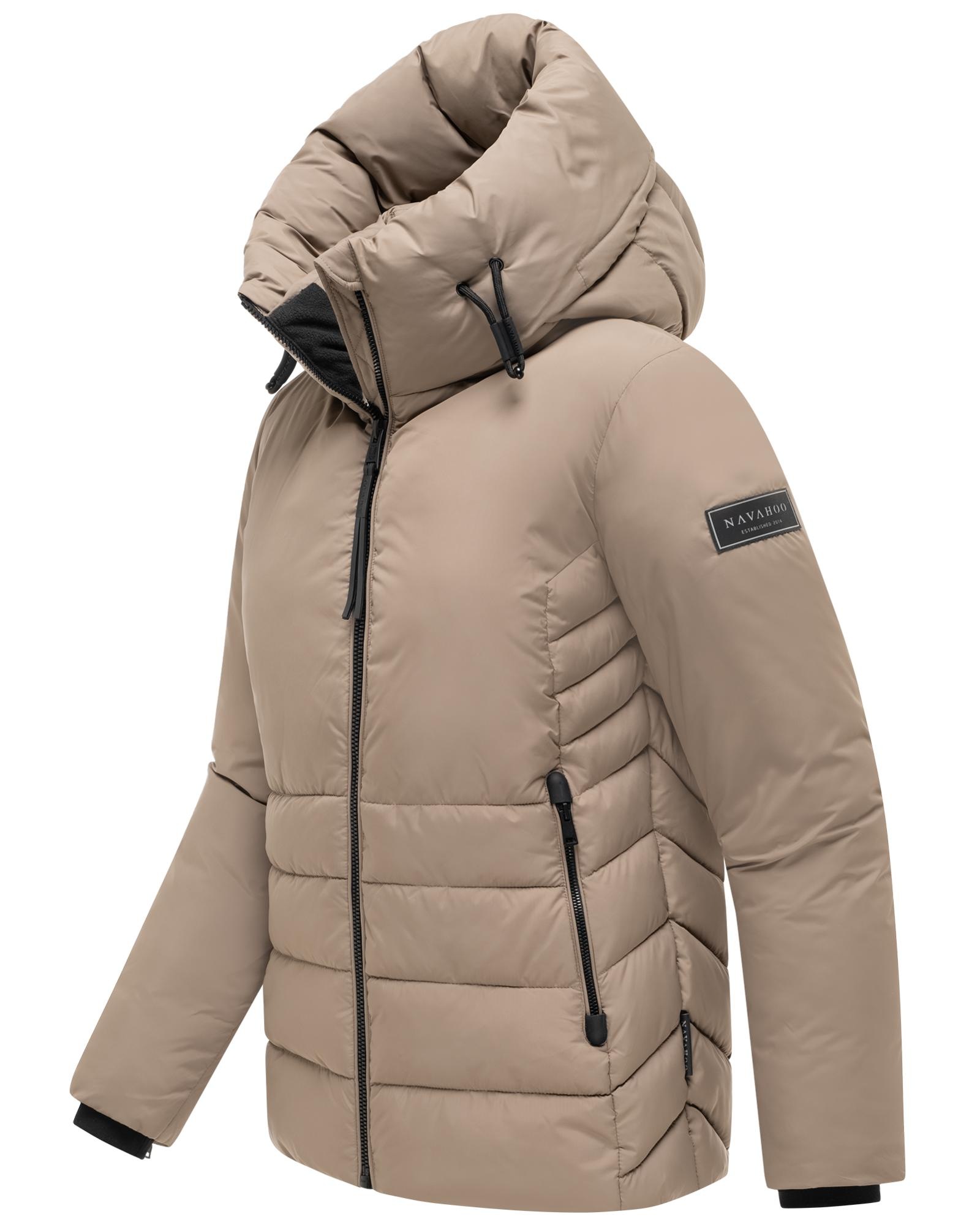 Navahoo Outdoorjacke »Waldengel XIV« mit Kapuze Damen Winter Steppjacke mit Kapuze und Kordelzug
