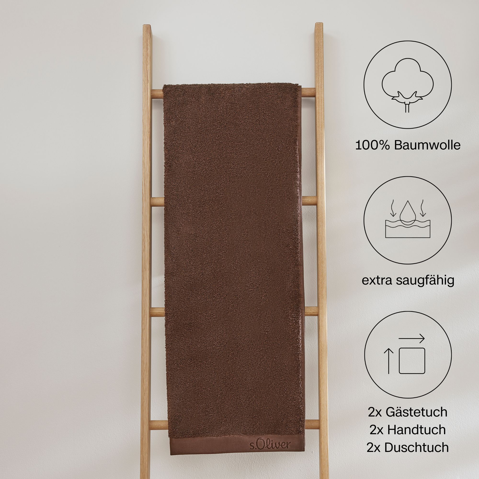 s.Oliver Handtuch Set "s.Oliver, Premium Qualität, 600 gr/m²" Set 6 Stk. Wa günstig online kaufen