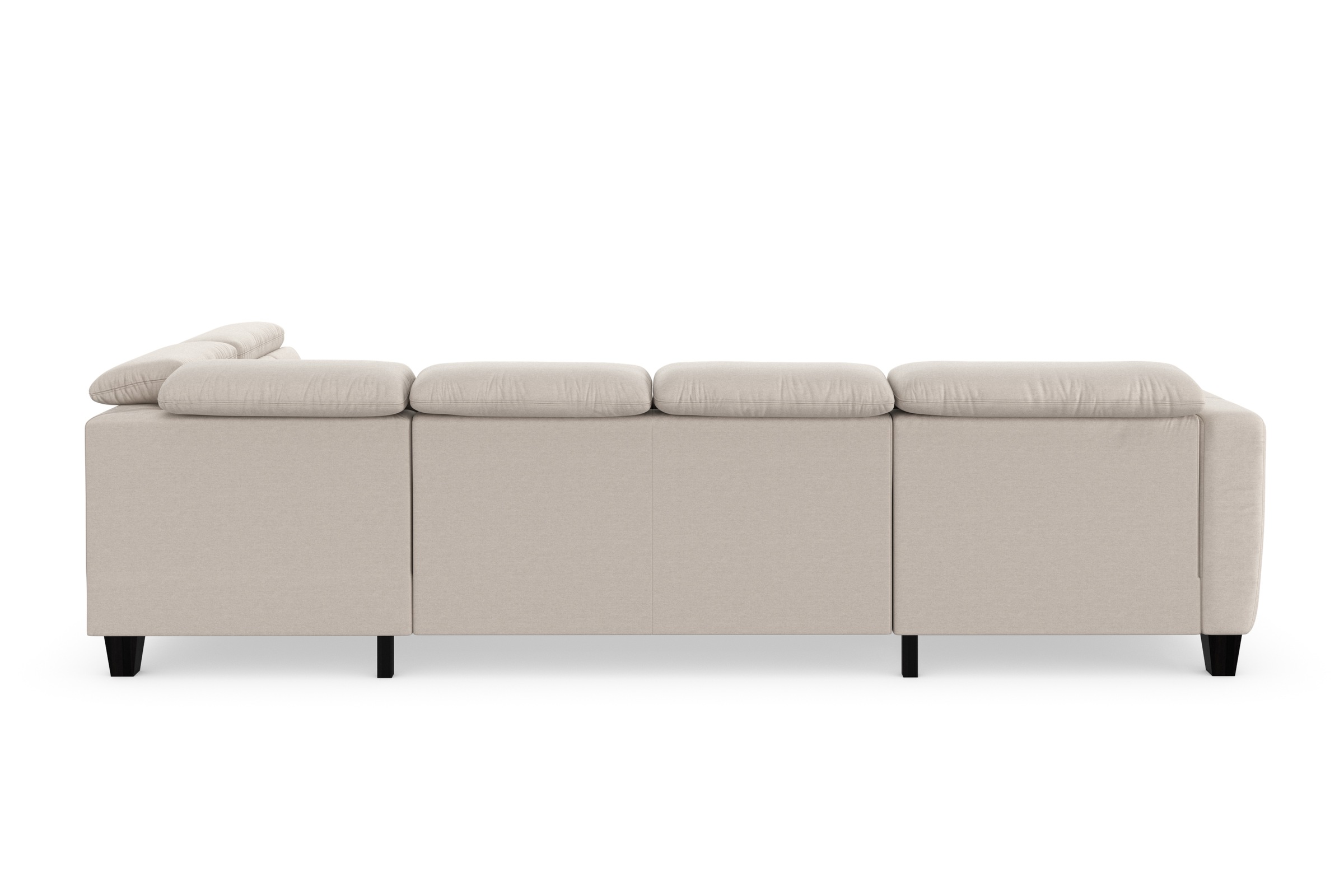 sit&more Wohnlandschaft »Belluci U-Form«, Kopfteilverstellung und Federkern, wahlweise mit Bettfunktion
