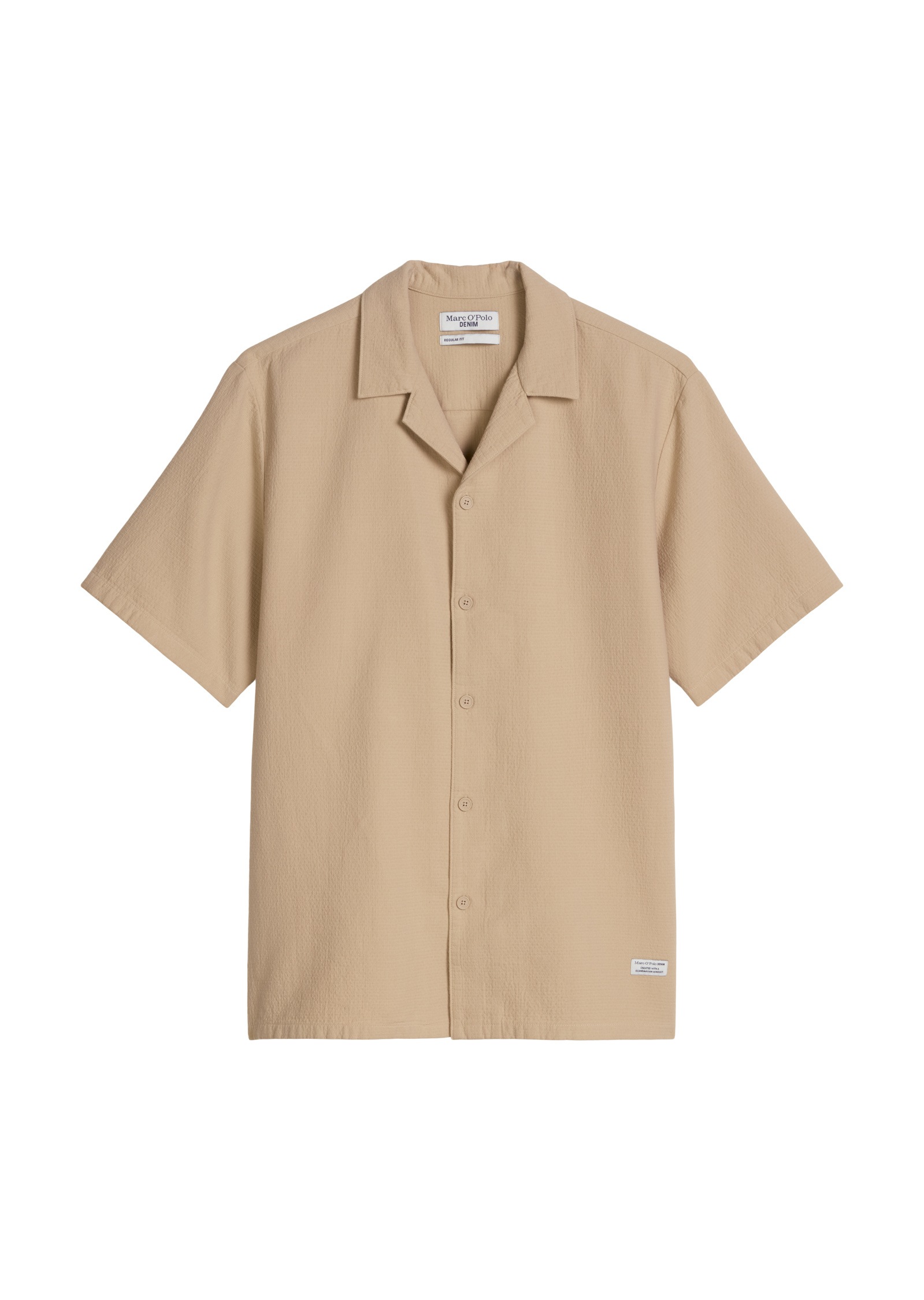 Marc O'Polo DENIM Kurzarmhemd »aus doppellagigem Bio-Baumwoll-Twill«