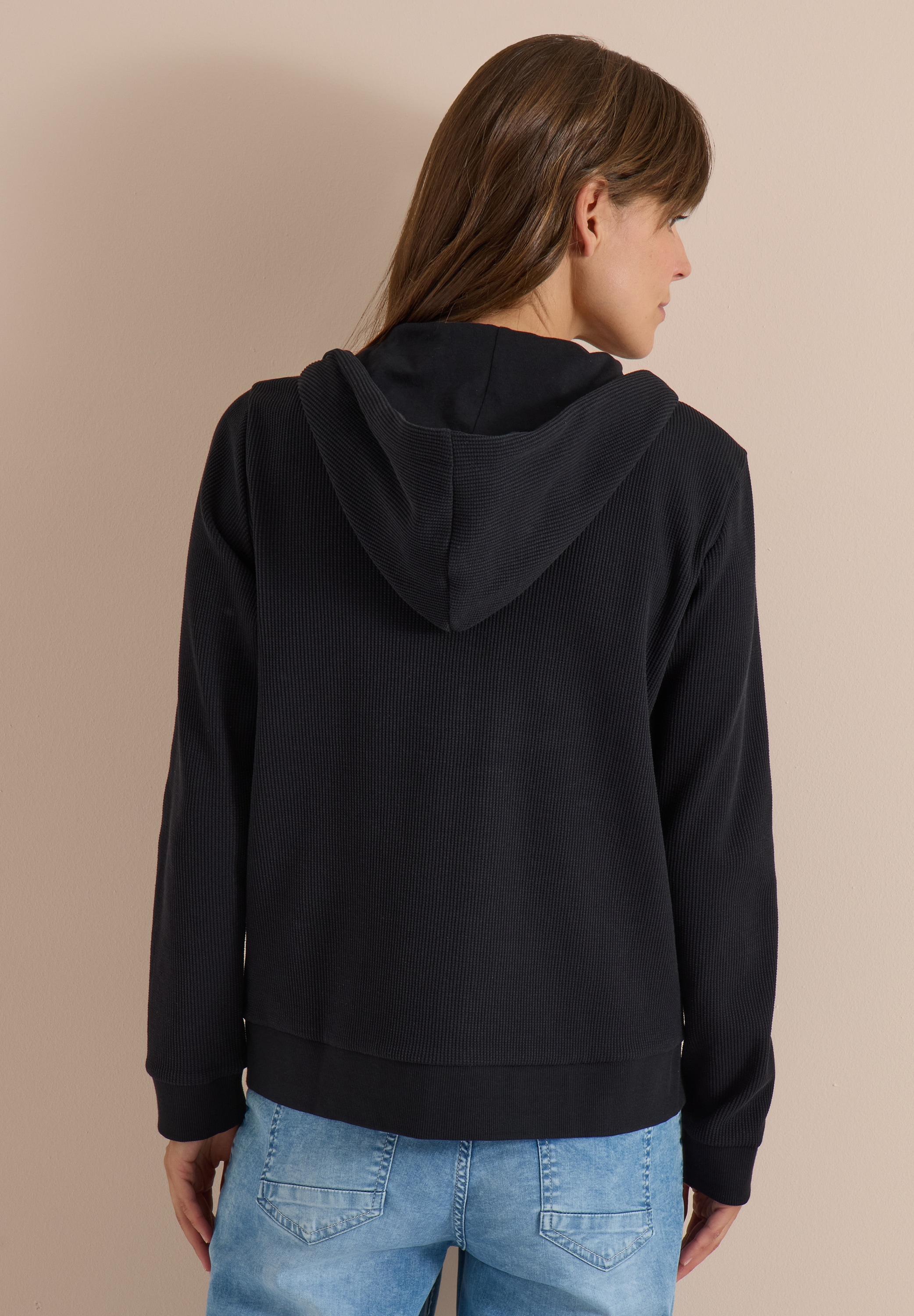 Cecil Cardigan mit Kapuze mit Tunnelzugband
