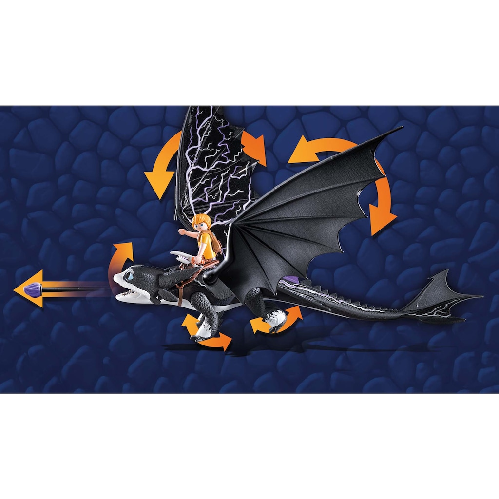 Playmobil® Konstruktions-Spielset »Dragons: The Nine Realms - Thunder & Tom (71081)«, (39 St.)