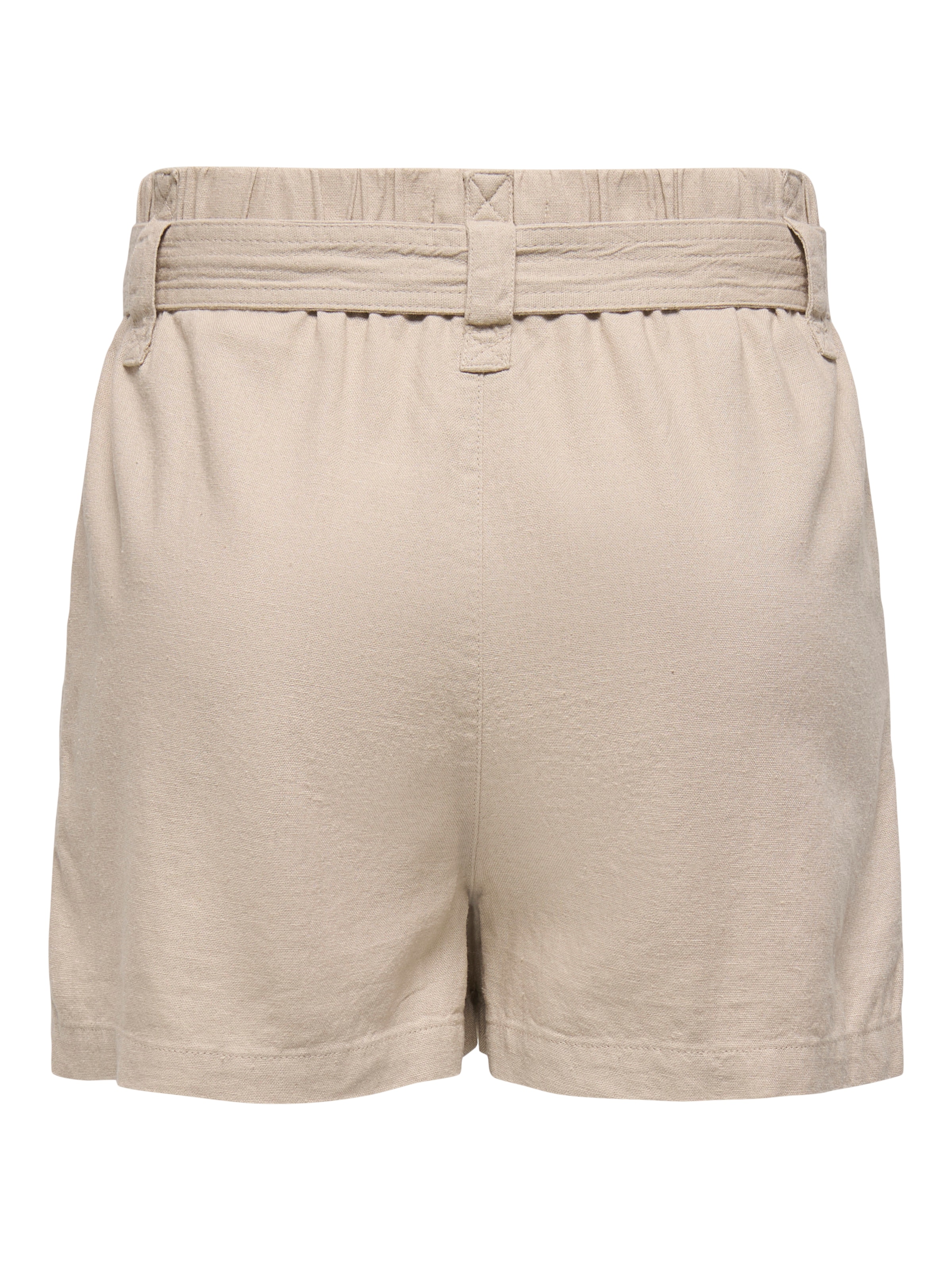 ONLY Shorts »ONLCARO HW LINEN BL BELT SHORTS CC PNT«, mit Leinen