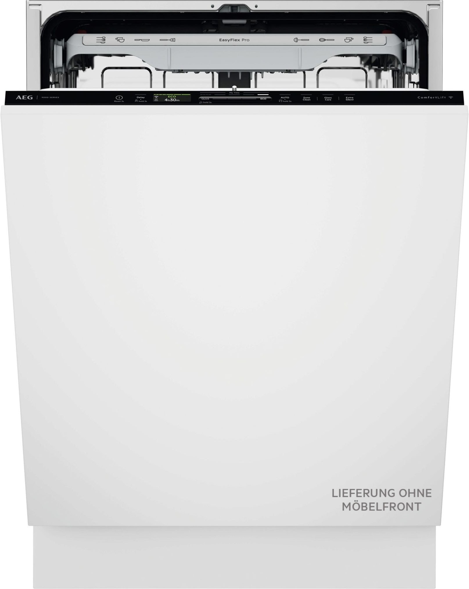 AEG vollintegrierbarer Geschirrspüler 9000 XXL "GI9700X4PC" Leise Spülmaschine 36dB ComfortLift: Be- & Entladen ohne Bücken