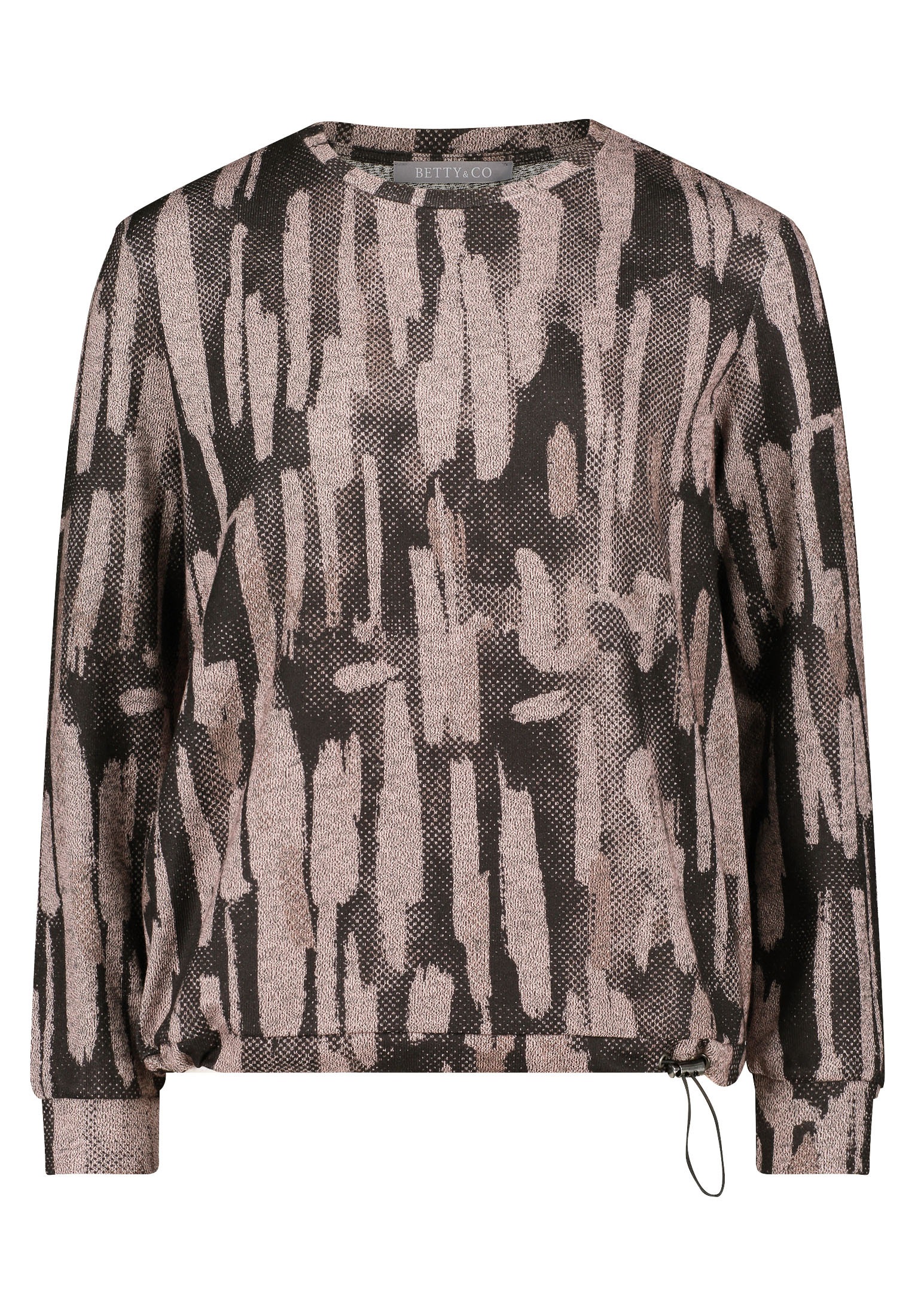 Betty&Co Kurzarmshirt "Betty & Co Damen Casual-Shirt mit Tunnelzug", (1 tlg günstig online kaufen
