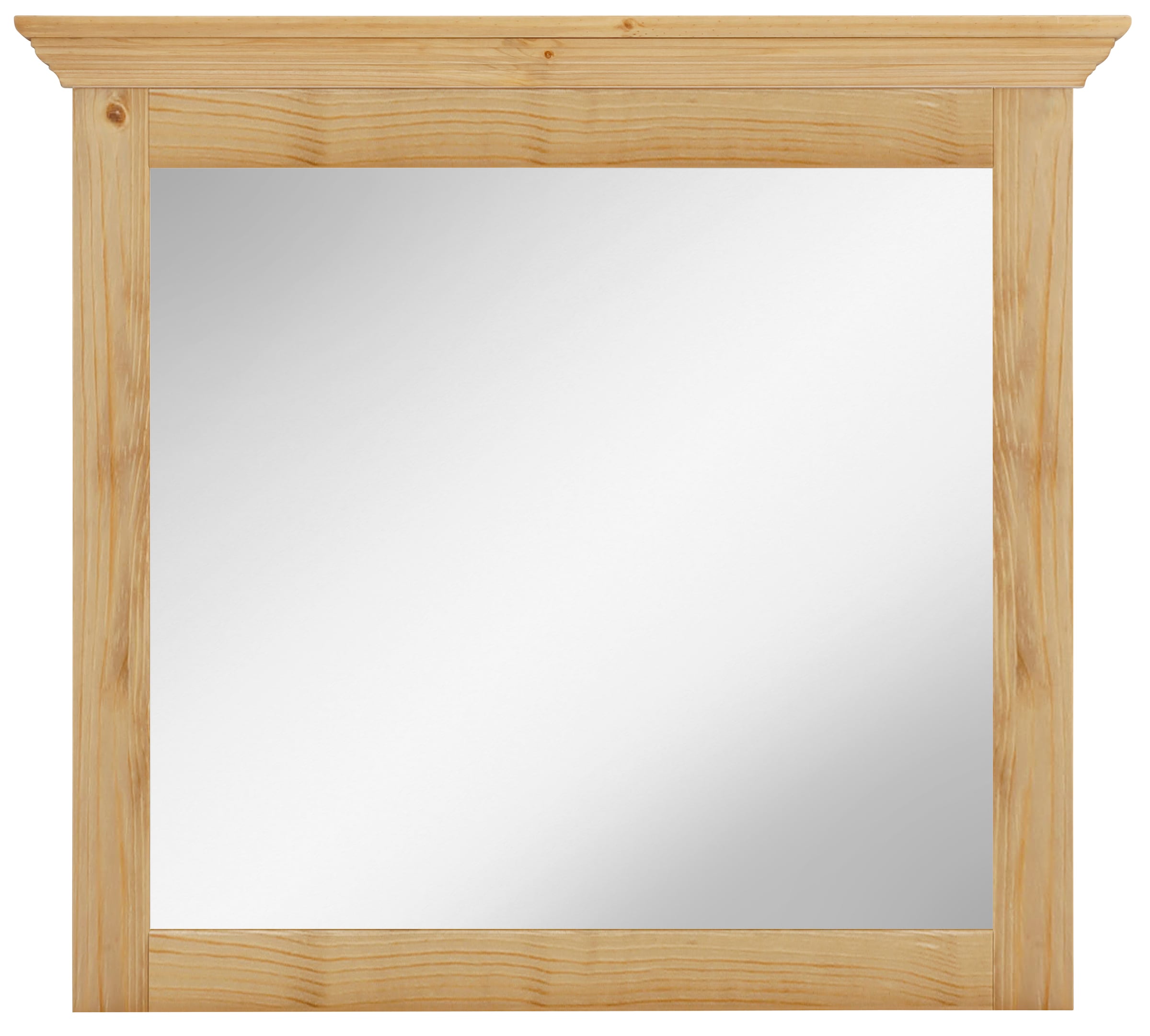 OTTO HOME Spiegel "Ayanna", B/H/T: 94cm x 70cm x 6cm, beige, Spiegel, Rahmen aus Massivholz, FSC, Breite 94 cm