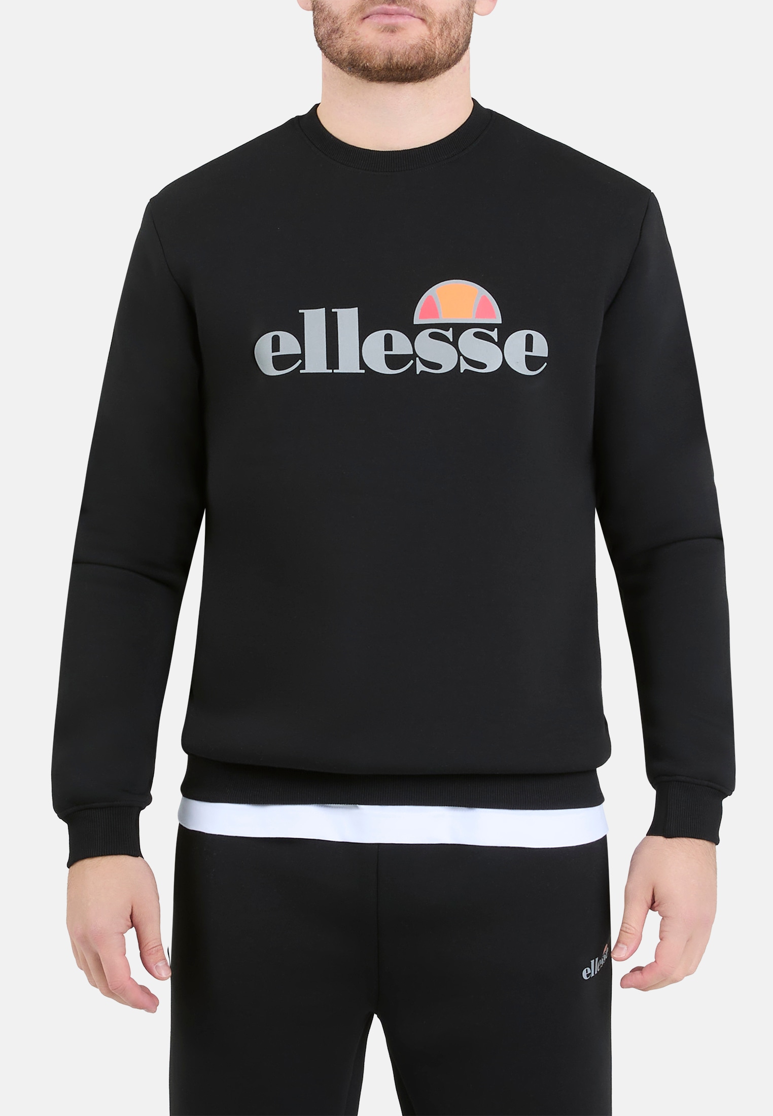 Ellesse Sweatshirt "CORVARO SWEATSHIRT", Langarm-Design, aus Polyester, Viskose und Elasthan