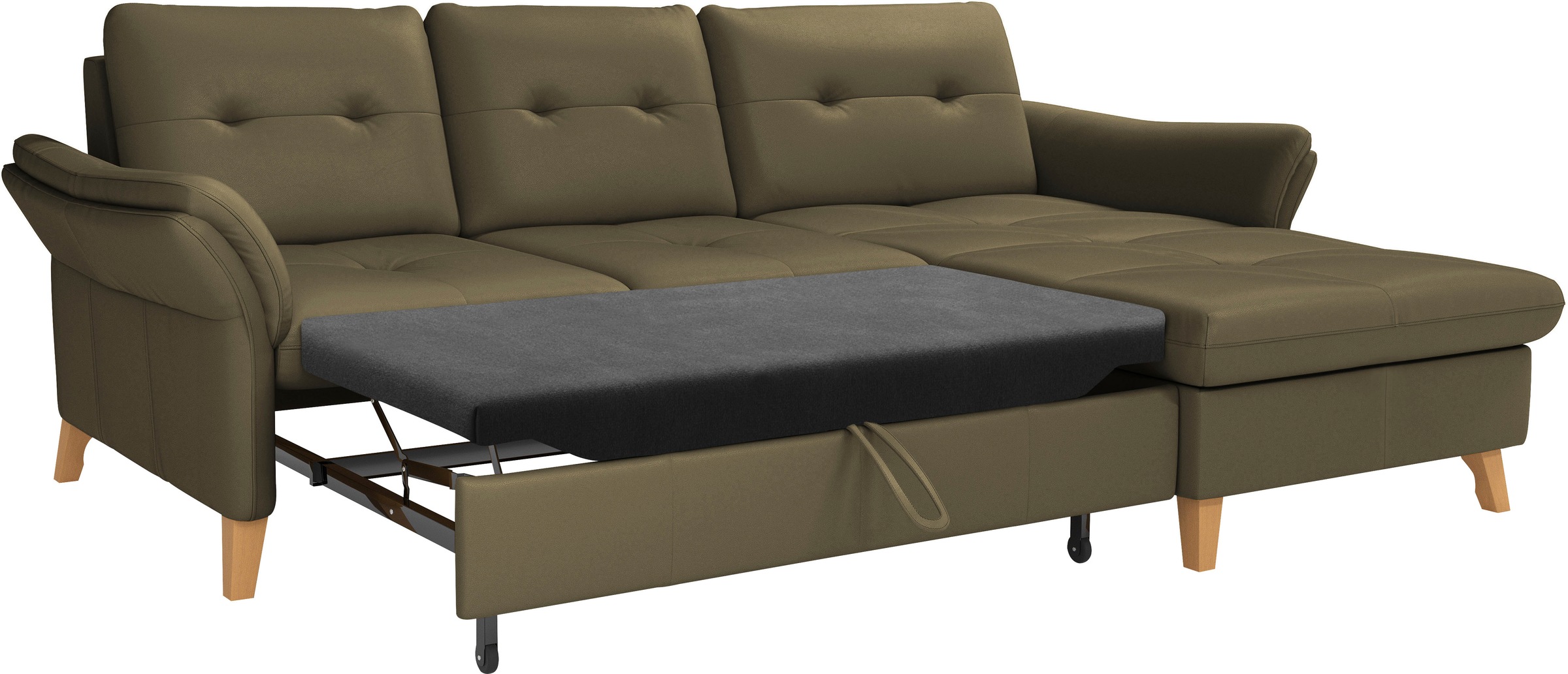 sit&more Ecksofa »Göteborg«, Sitztiefenverstellung und Federkern, wahlweise mit Bettfunktion