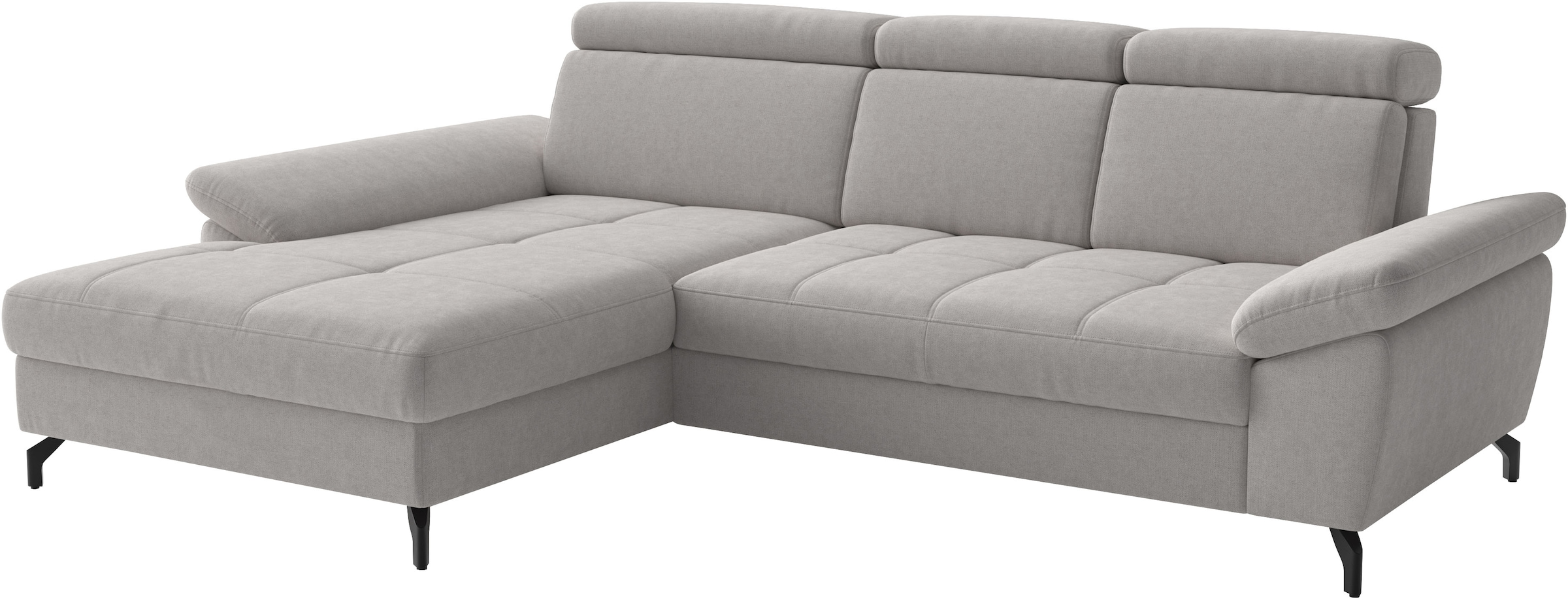 sit&more Ecksofa »Vanity L-Form, B: 264 cm, mit Sitz-, Kopf- und Armteilverstellung« Couch optional mit Schlaffunktion & Bettkasten