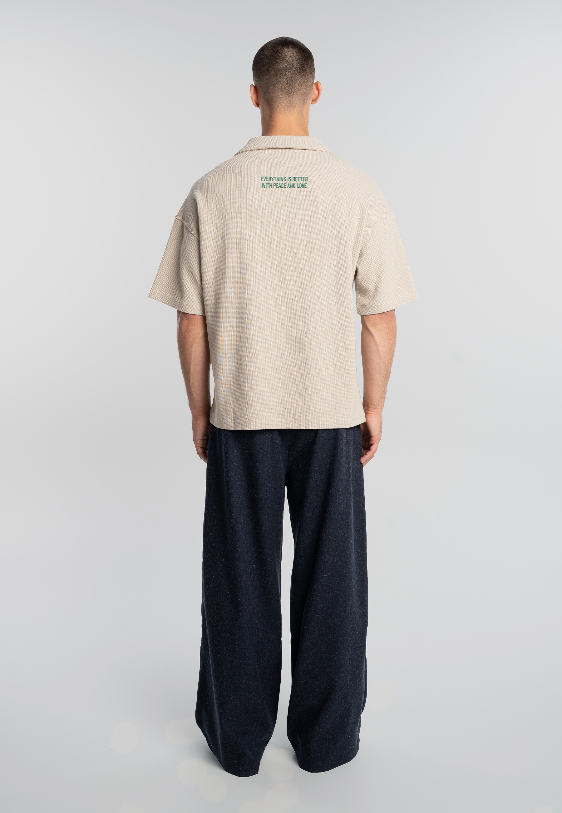 Another Cotton Lab Poloshirt »Another Cotton Lab Peace Waffle Polo« 1