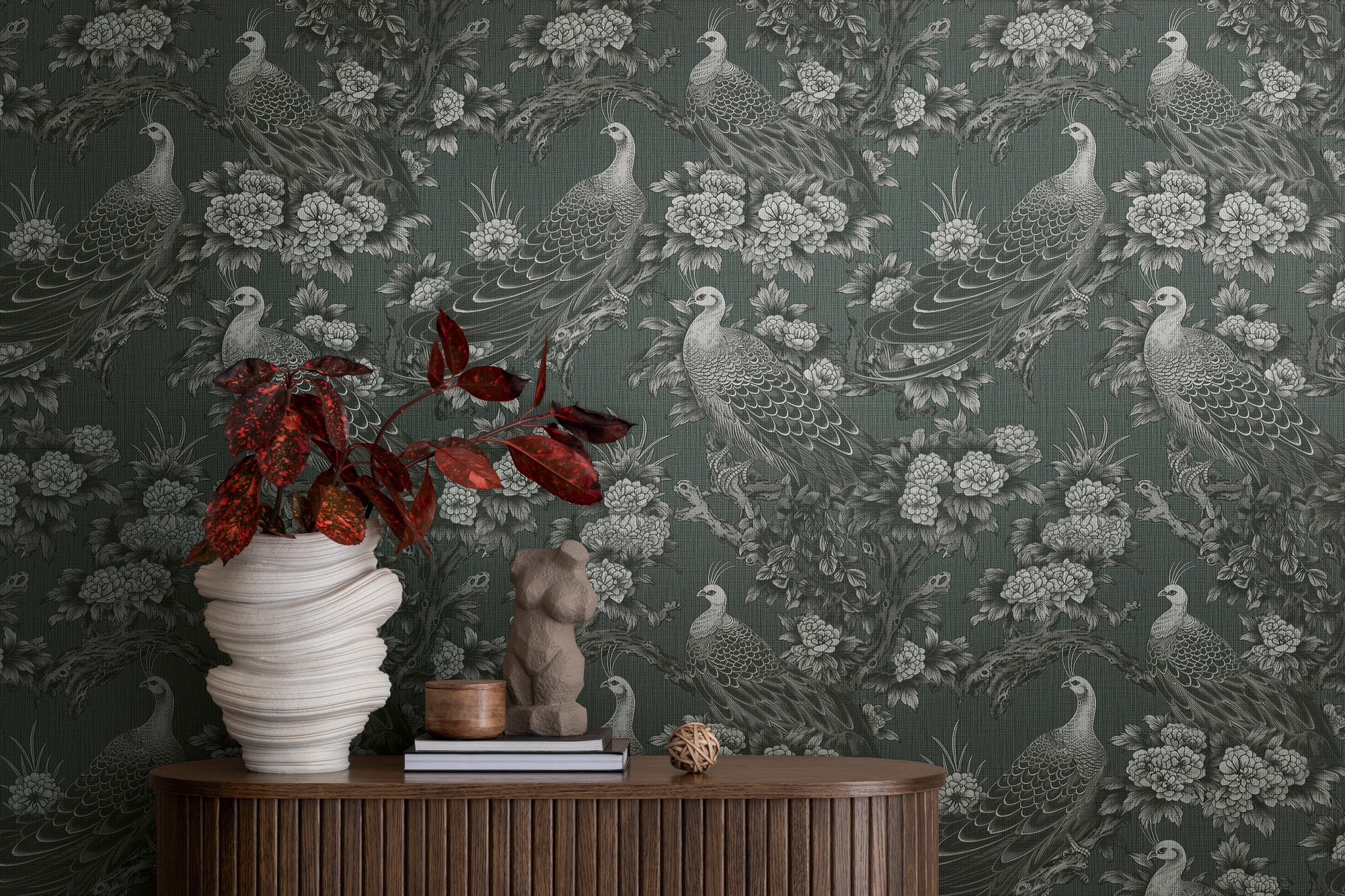 Living Walls Vliestapete "Michalsky 6 Florale Tapete Mustertapete Vögel Tiere" Matt Strukturiert Vliestapete Natur Für Schlafzimmer Küche