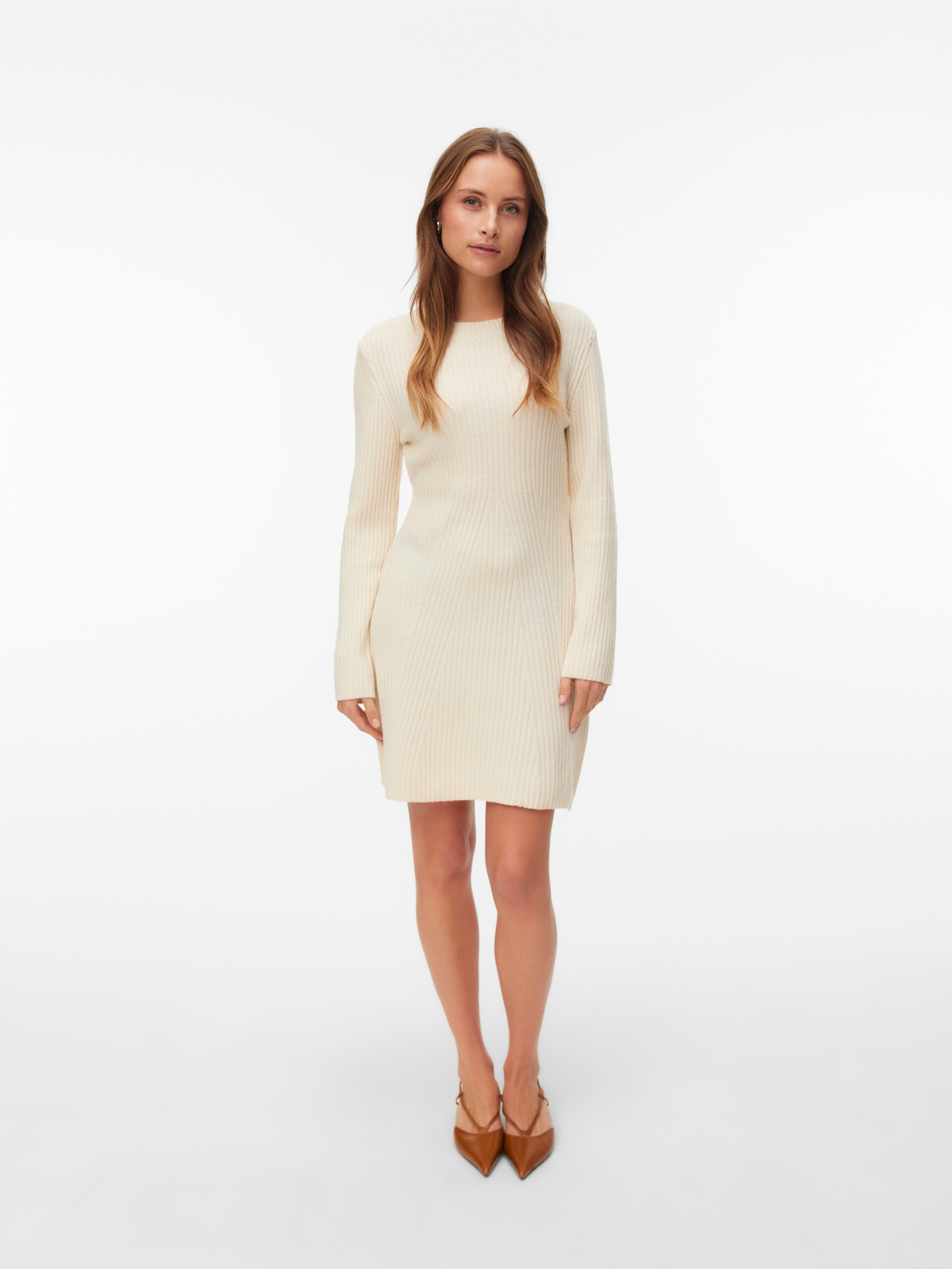 Vero Moda Minikleid »VMJOSANNA LS SHORT DRESS NOOS« Materialmix, regular fit