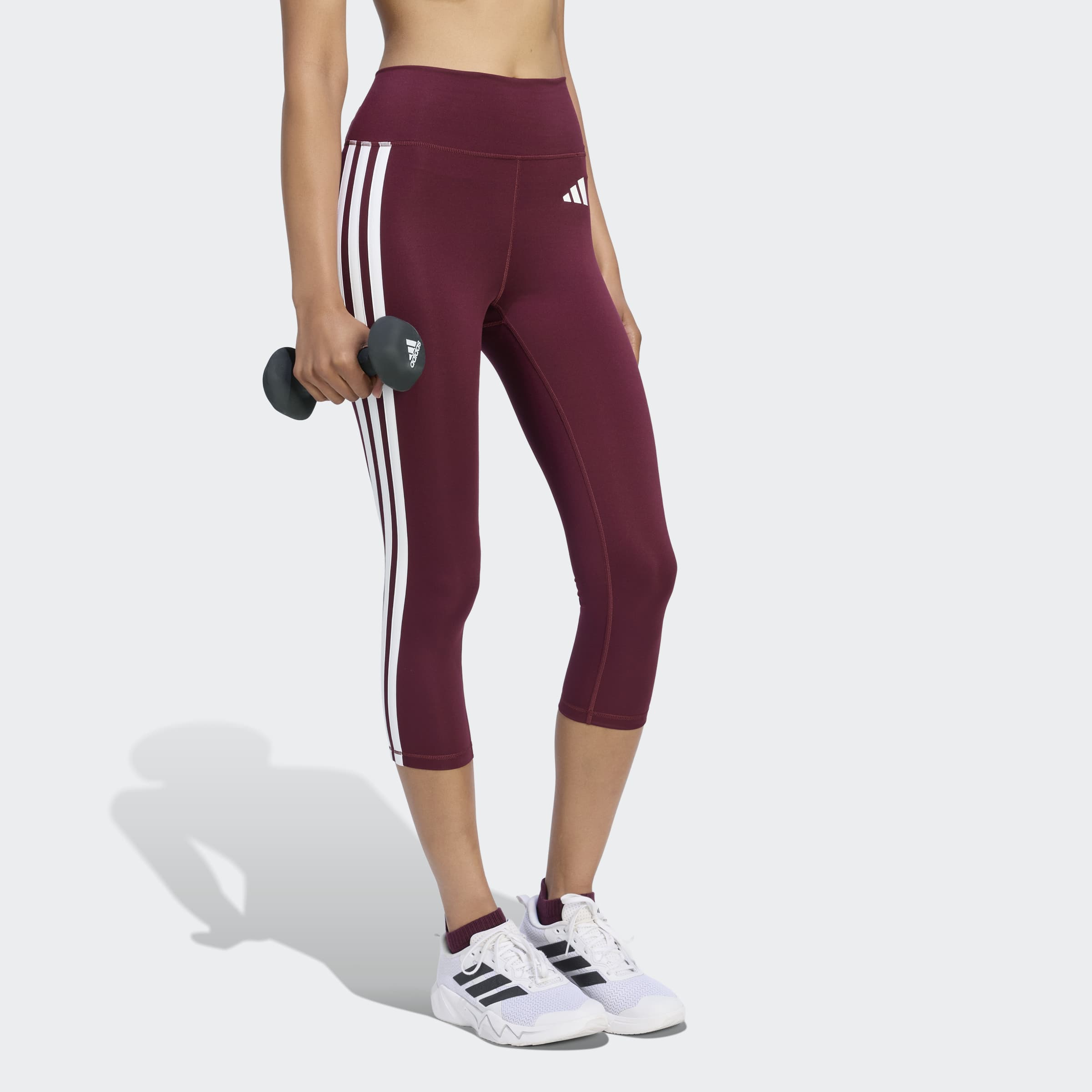 adidas Performance Trainingstights "OPTIME ESSENTIALS WORKOUT 3-STREIFEN 3/4 LEGGINGS"