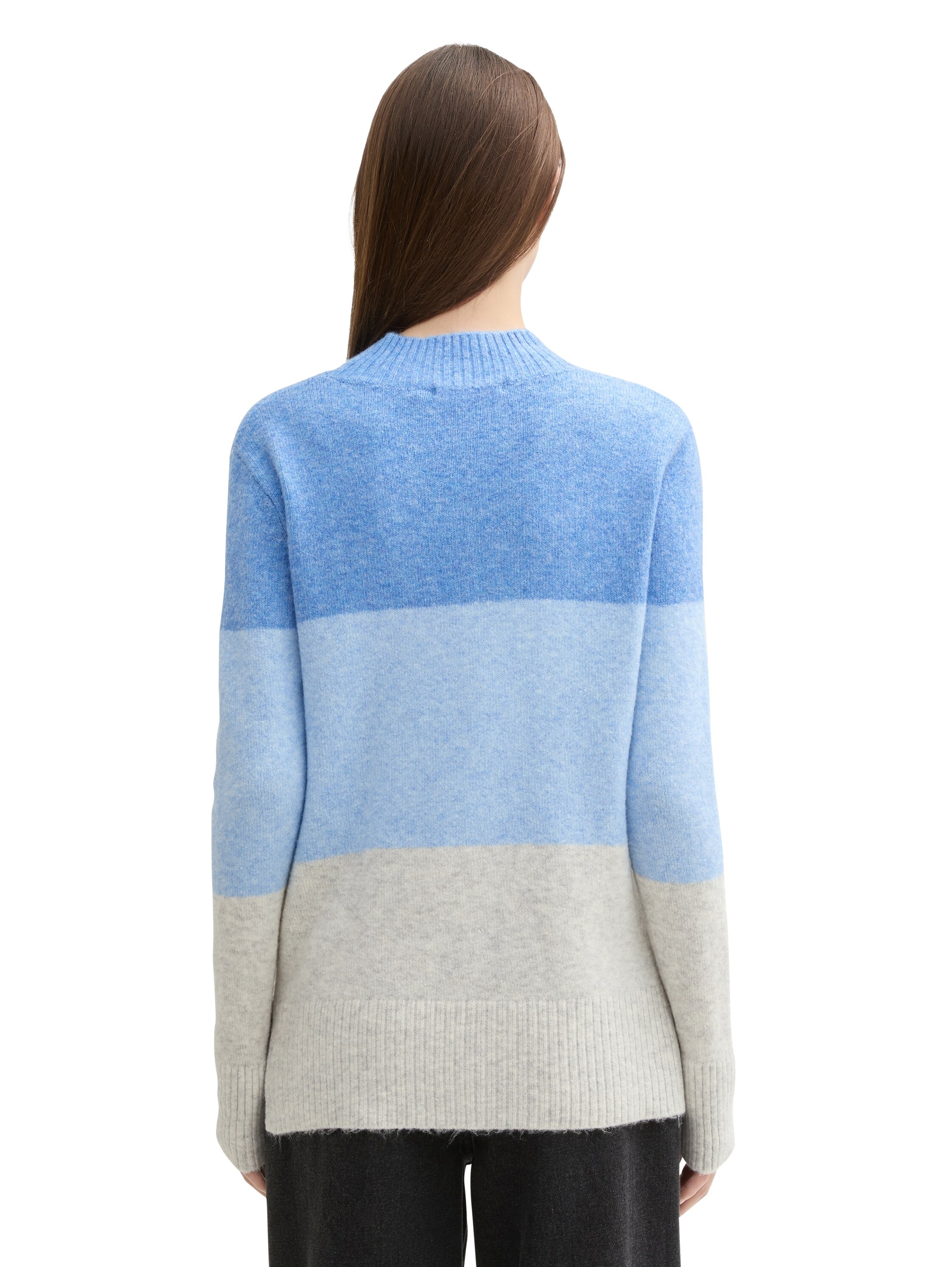 TOM TAILOR Denim Strickpullover mit Colour Blocking günstig online kaufen