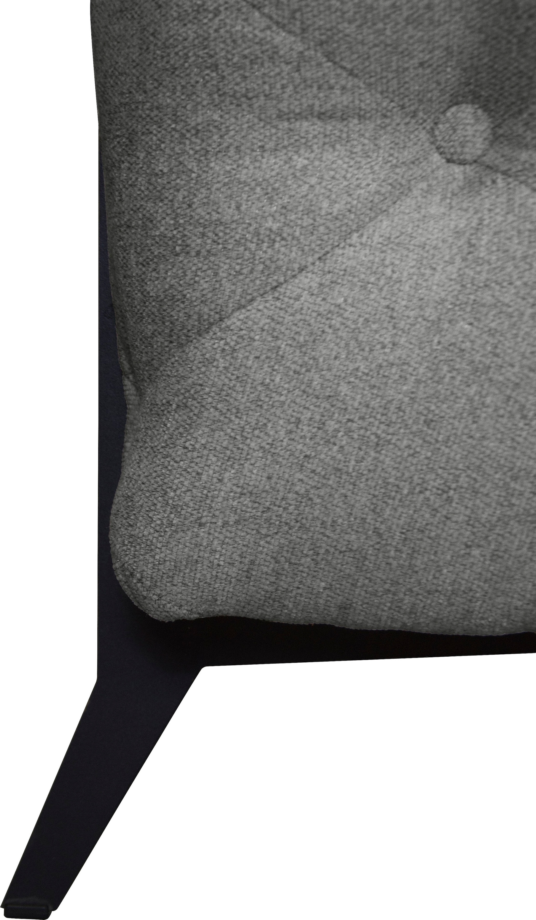 Leonique Chesterfield-Sofa »Amaury L-Form«, moderne Chersterfield-Optik, Breite 262 cm, Fußfarbe wählbar