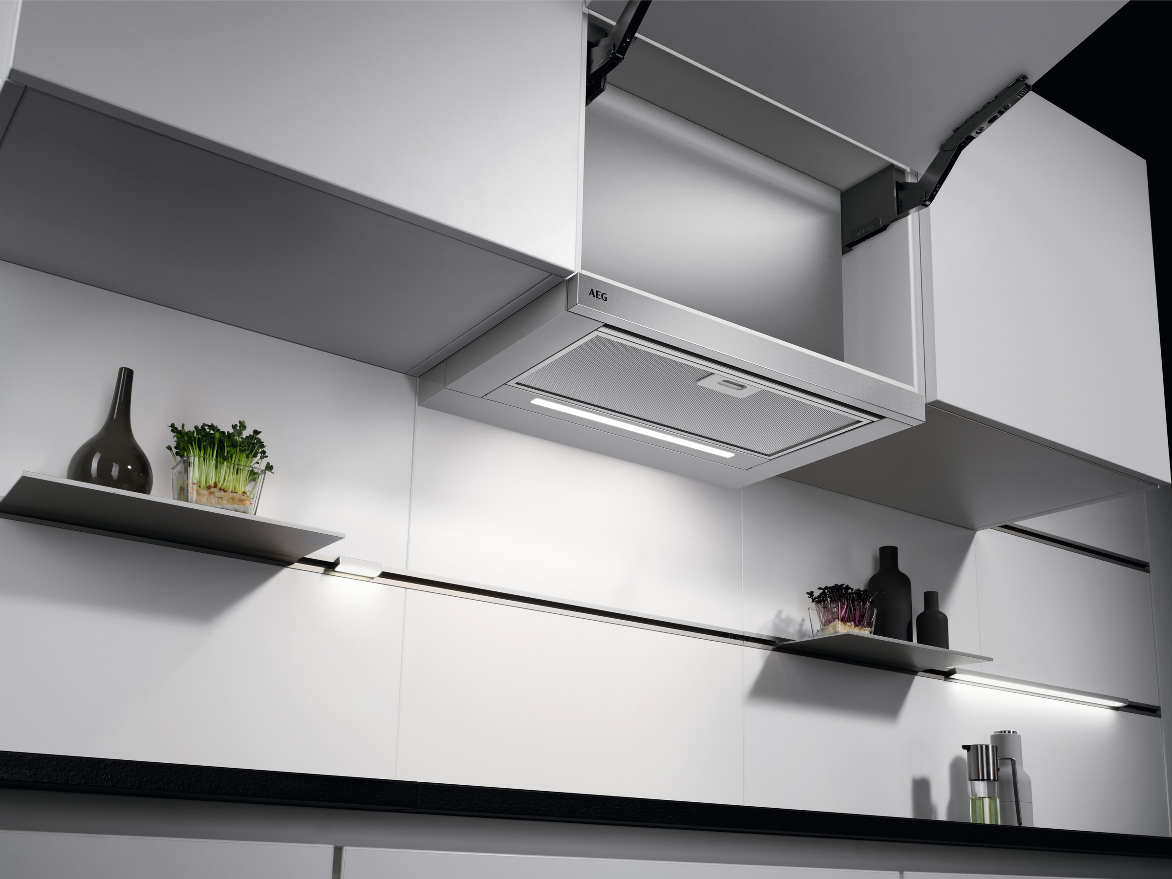 AEG Flachschirmhaube »DPS5650AM 942022603« mit Abluft- und Umluftbetrieb, mit LED-Leuchtstreifen