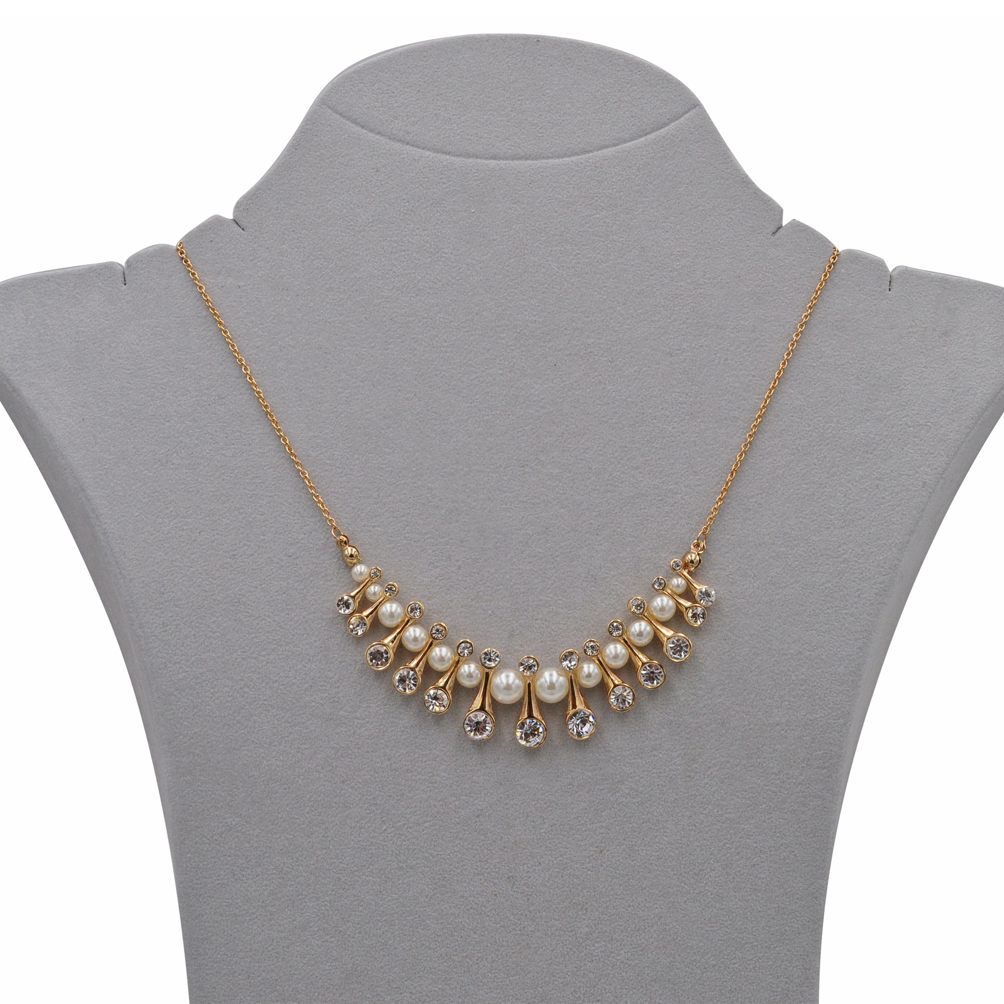 Steuer Collierkettchen »Collier gold mit Perlen«