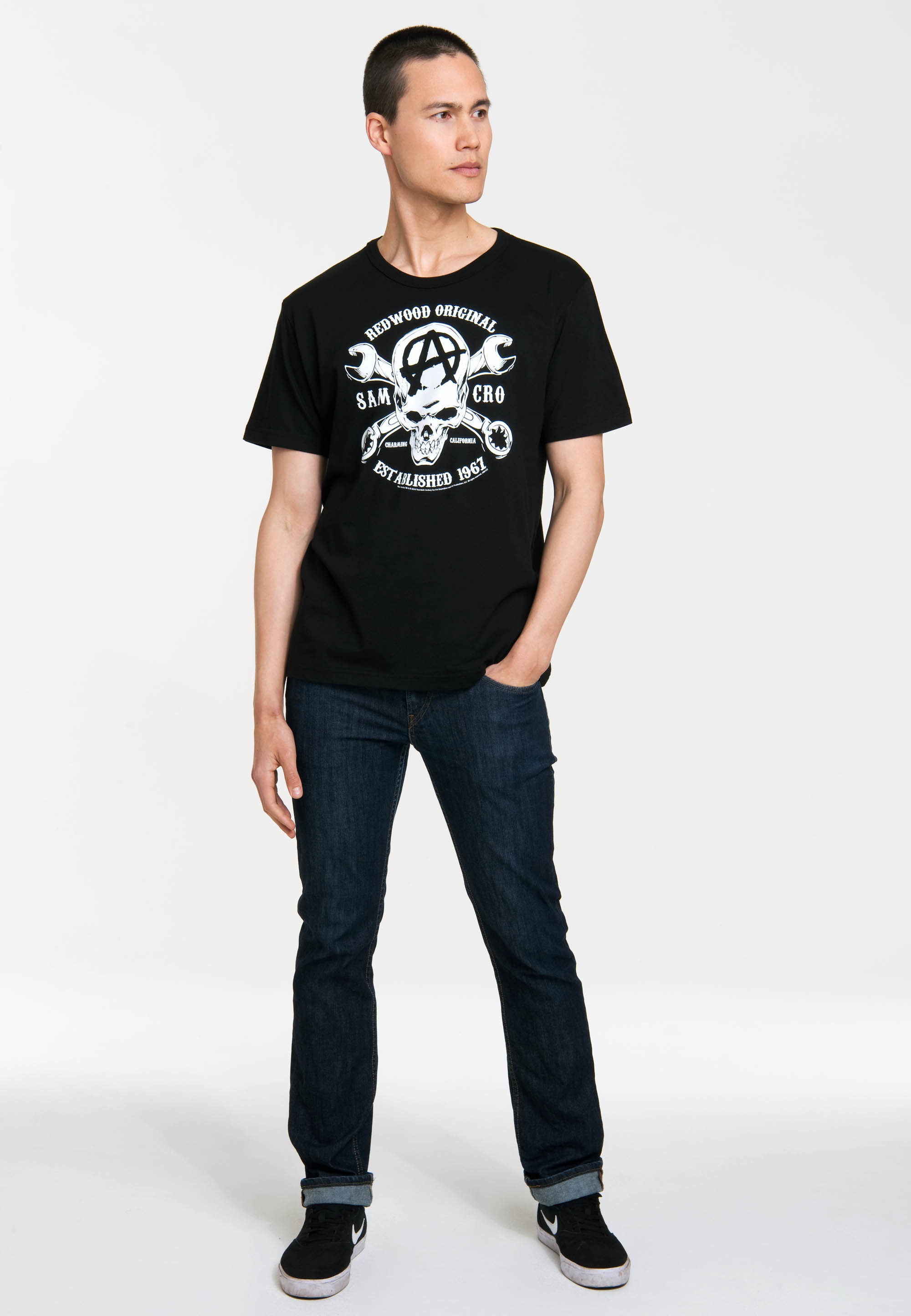 LOGOSHIRT T-Shirt »Sons of of SAMCRO«, Sons Anarchy kaufen Anarchy-Print | mit BAUR ▷
