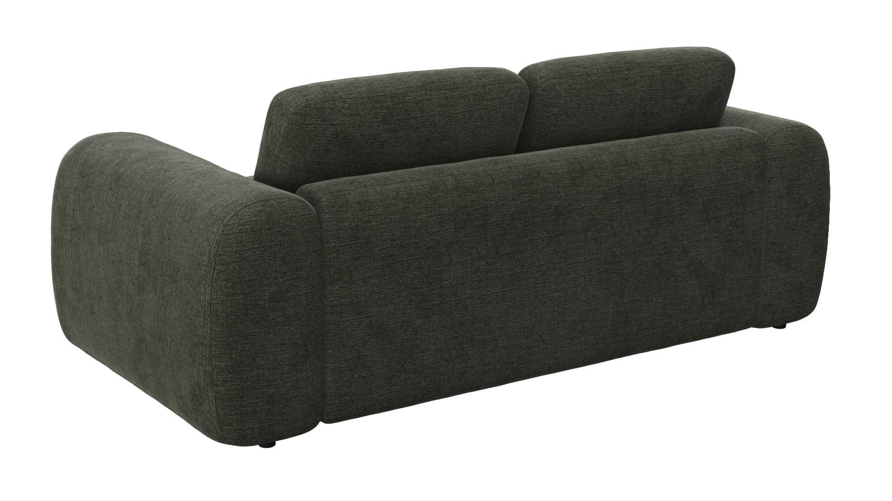 FLEXLUX 2,5-Sitzer »Molino Designsofa, Polstersofa, Einzelsofa, Couch«, Kaltschaum & Stahl-Wellen für erstklassigen Sitzkomfort, Füsse Schwarz