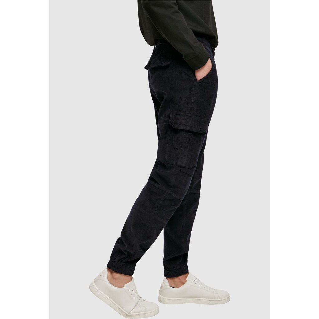 URBAN CLASSICS Jogginghose »Herren Corduroy Cargo Jogging Pants«, (1 tlg.)