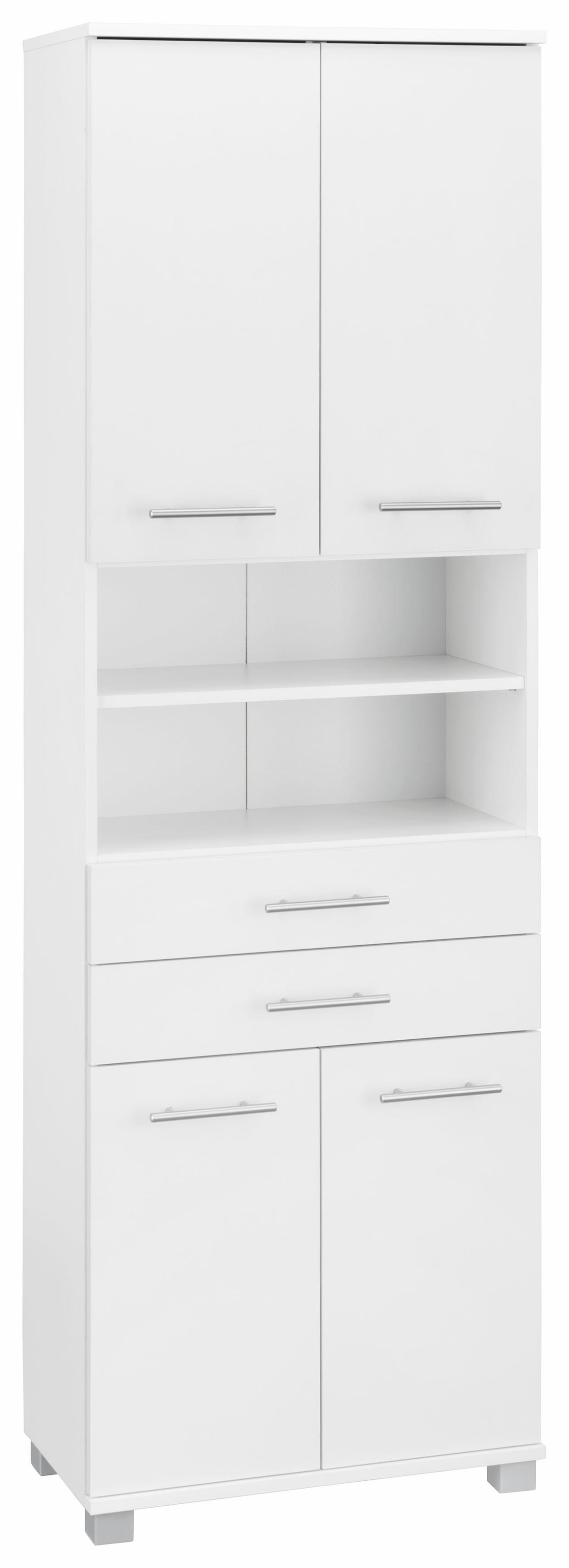 Hochschrank »Emmi«, Breite 60 cm, Metallgriffe, mit 2 Schubkästen