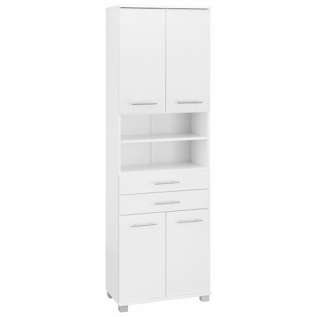 Schildmeyer Hochschrank »Emmi«, Breite 60 cm, Metallgriffe, mit 2  Schubkästen kaufen | BAUR