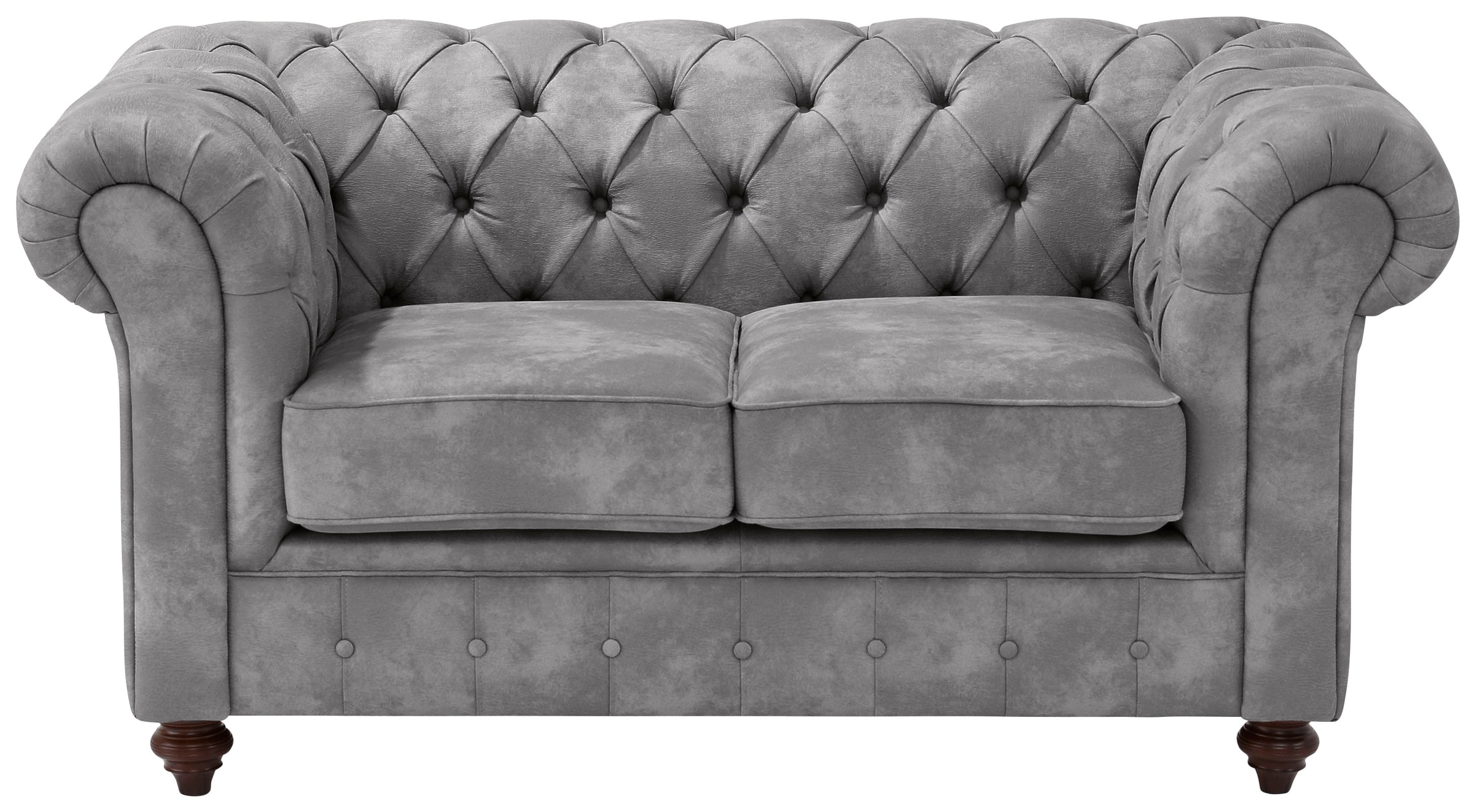 Home affaire Chesterfield-Sofa "Chesterfield 2-Sitzer B/T/H: 150/89/74 cm", günstig online kaufen