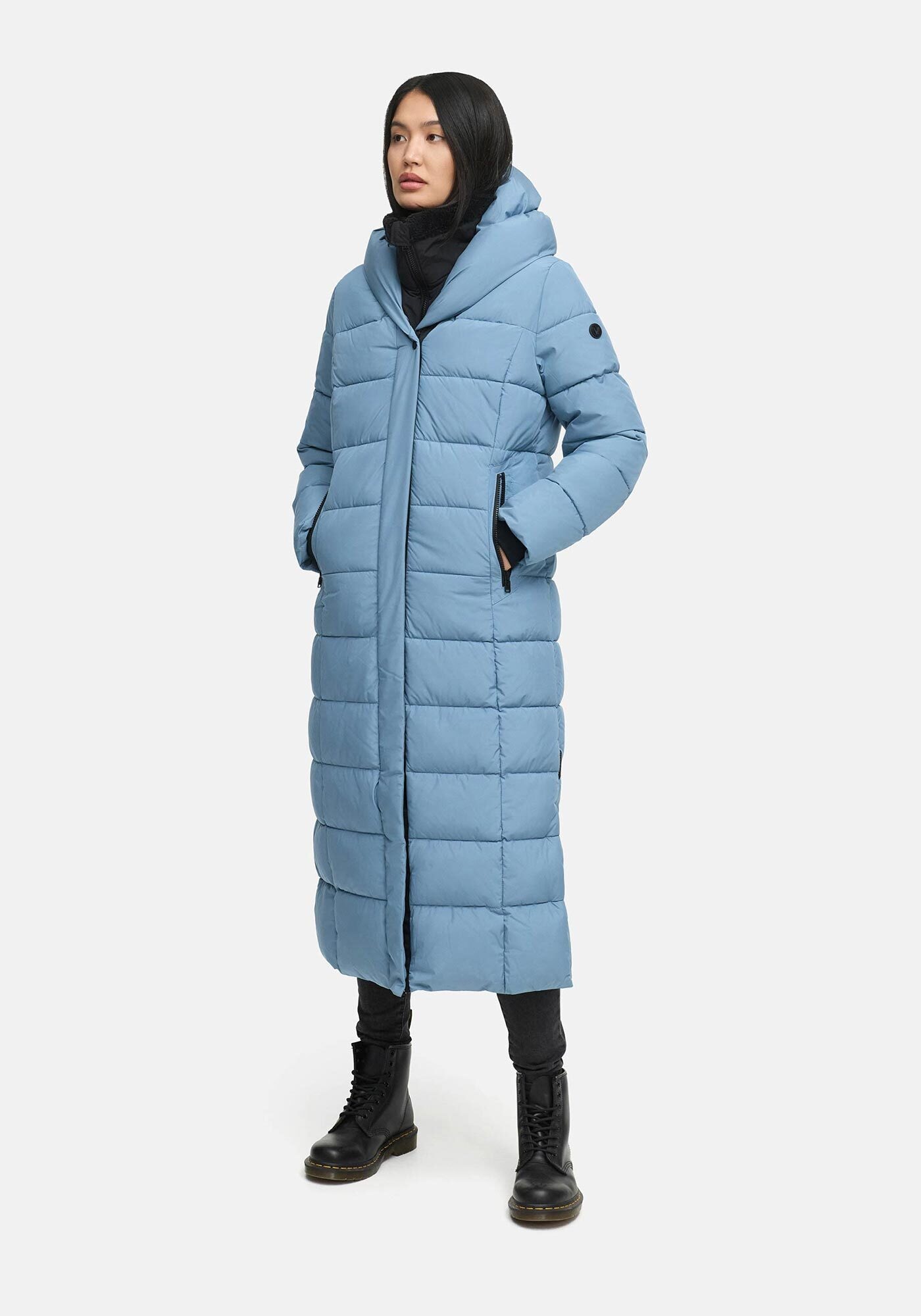 Marikoo Winterjacke »Pakoraa«, extra langer Winter Mantel mit abnehmbaren Innenteil