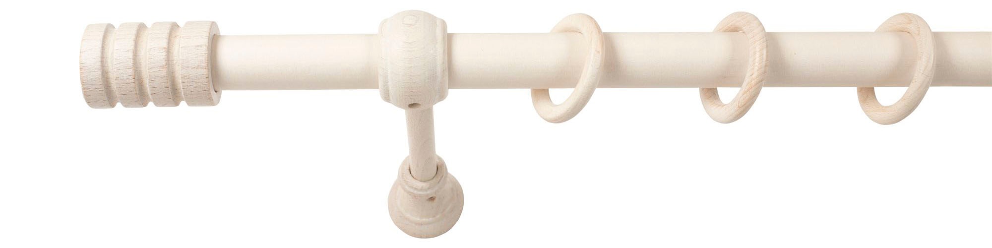 SN DECO GROUP Gardinenstange "Pisa" 1 läufig-läufig Fixmaß 28 mm, Holz, ver günstig online kaufen