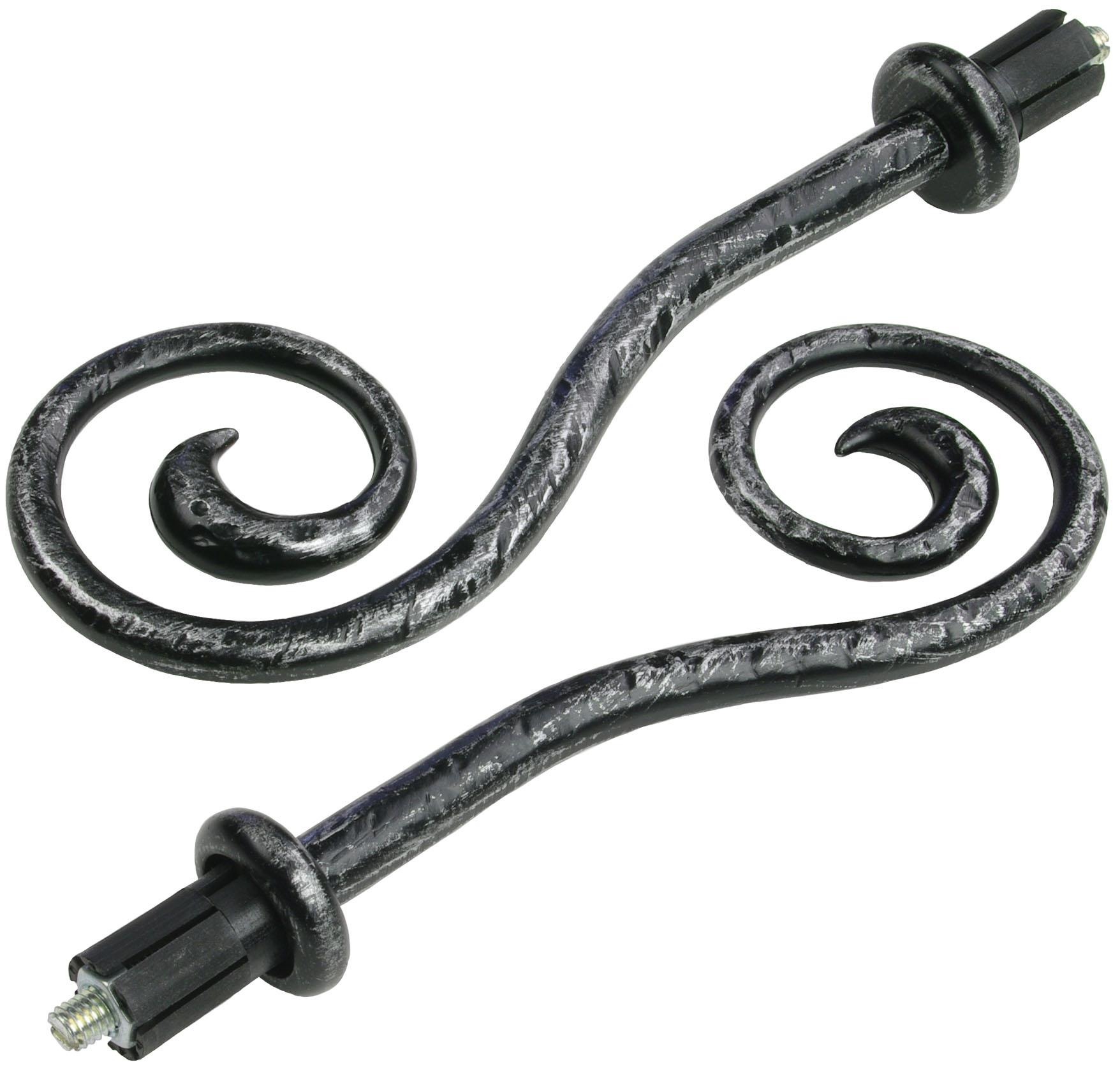 Liedeco Gardinenstange "Esp Spirale" Ø 16 mm 1 läufig-läufig Fixmaß 1-läufi günstig online kaufen