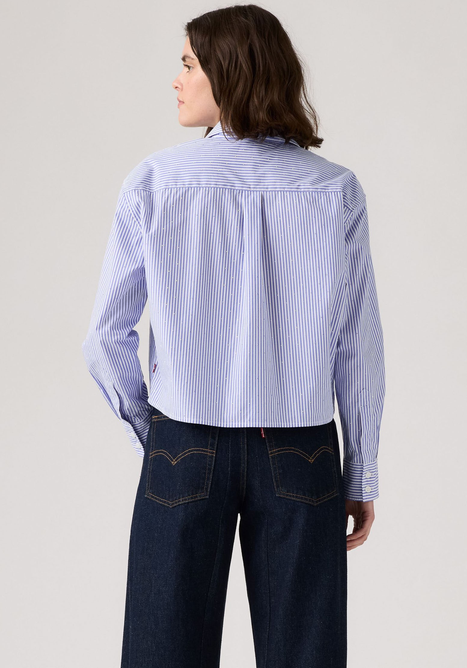 Levi's® Hemdbluse »CROPPED HARLIE SH«, Klassischer Hemdblusenkragen