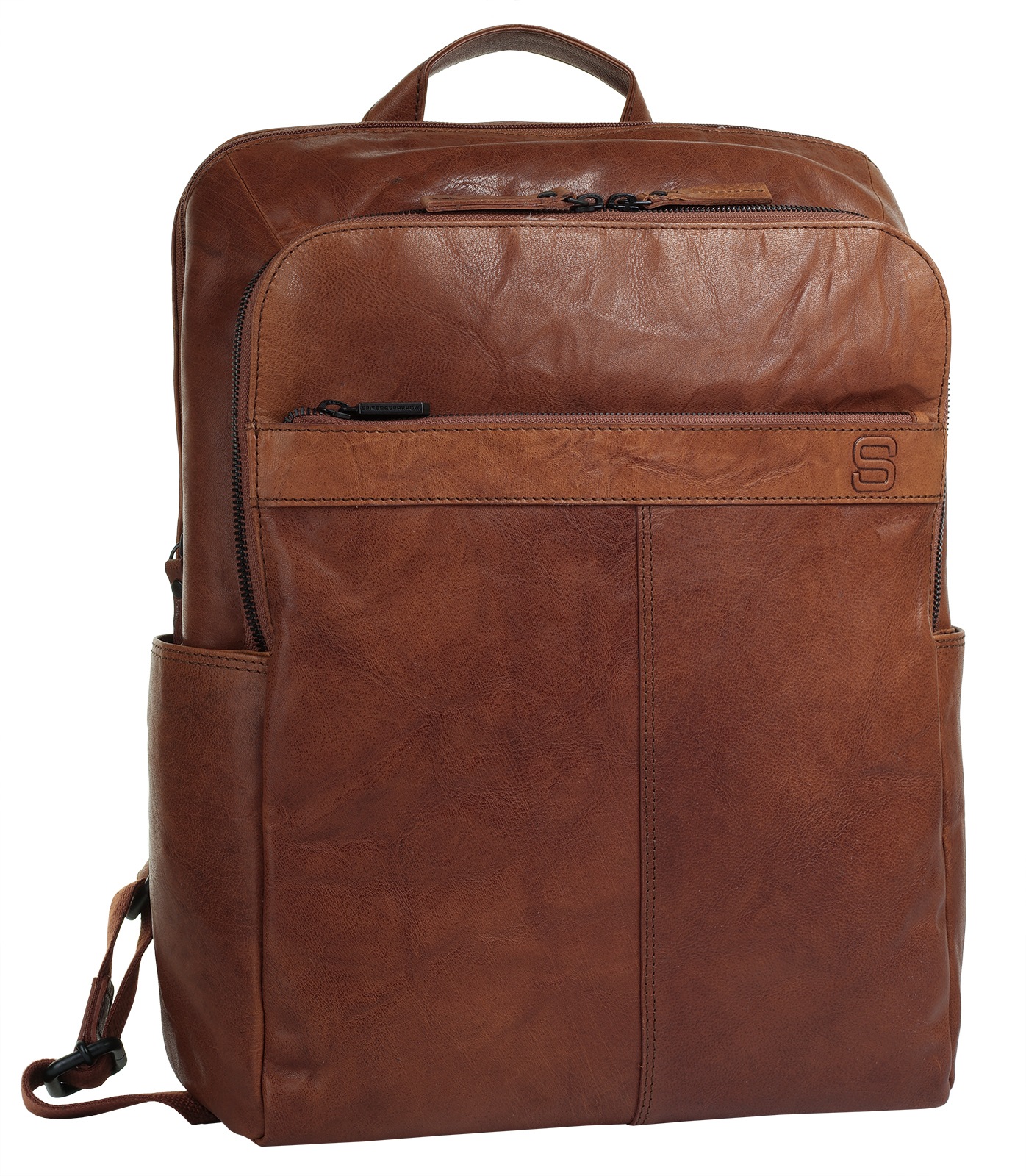 Spikes & Sparrow Laptoprucksack, echt Leder
