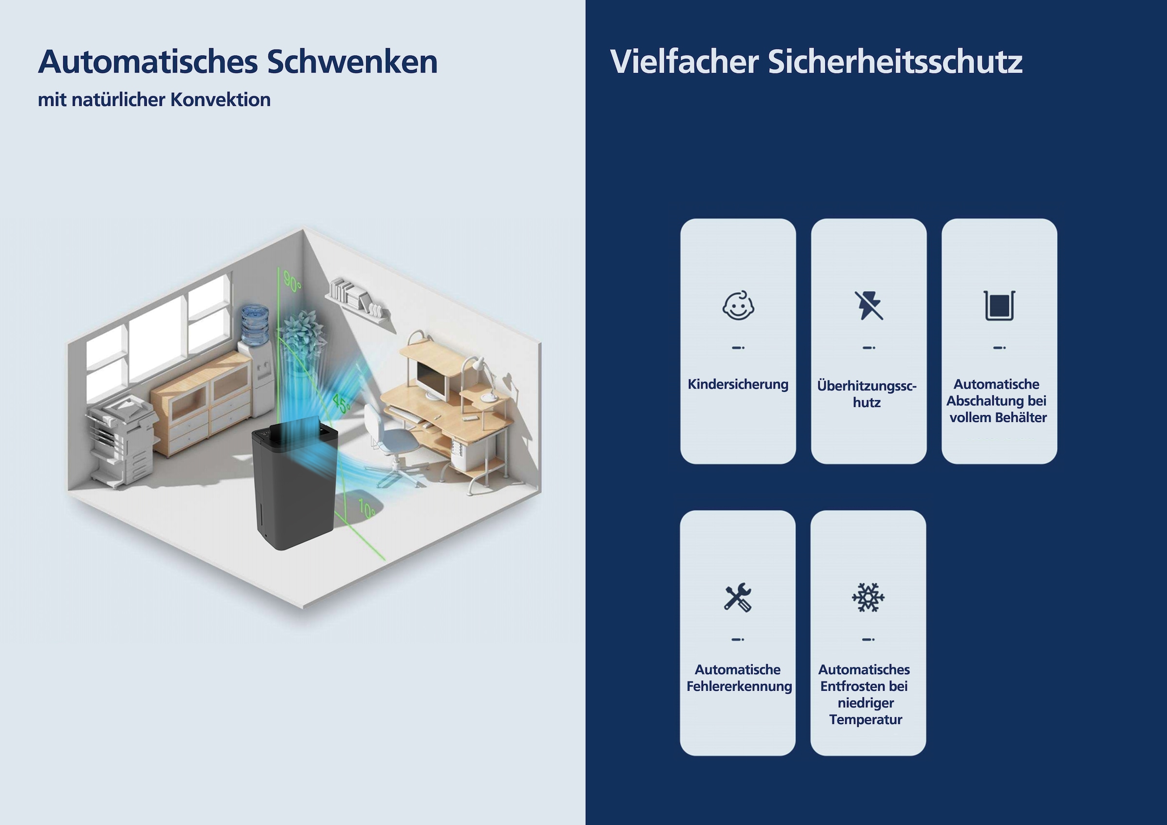 Hanseatic Luftentfeuchter »Hanseatic 12L, 2in1 Entfeuchtung & Luftreinigung« Entfeuchtung 12 l/Tag Tank 3 für Räume bis 24m², 3L Wassertank