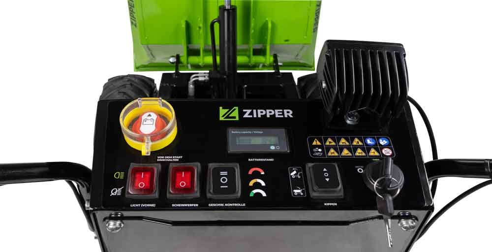 ZIPPER Dumper »Elektro-Rad-Dumper«, 500 kg Nutzlast