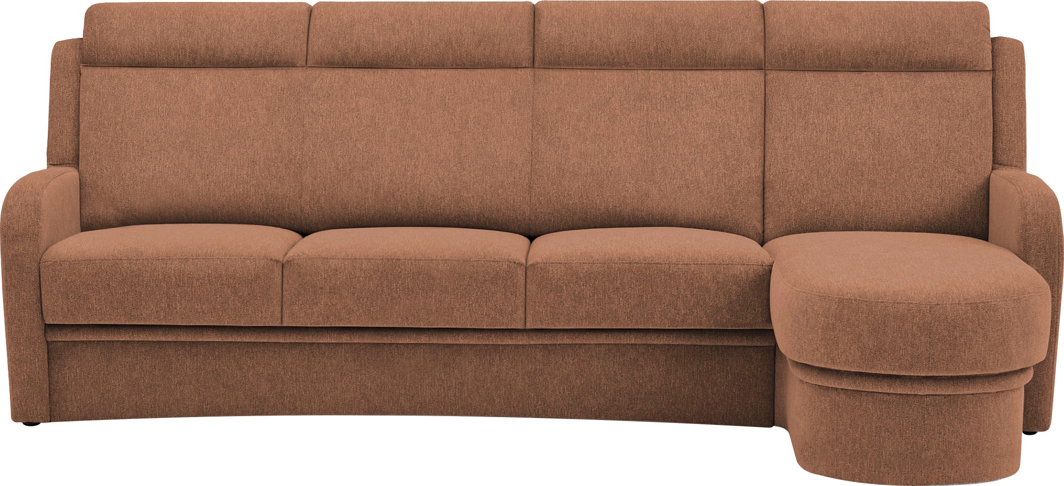 VILLA BECK Ecksofa »Varese L-Form«, (2 St.), Kopfteilverstellung, wahlweise mit Sitzvorzug, in Sitzhöhe 46 cm