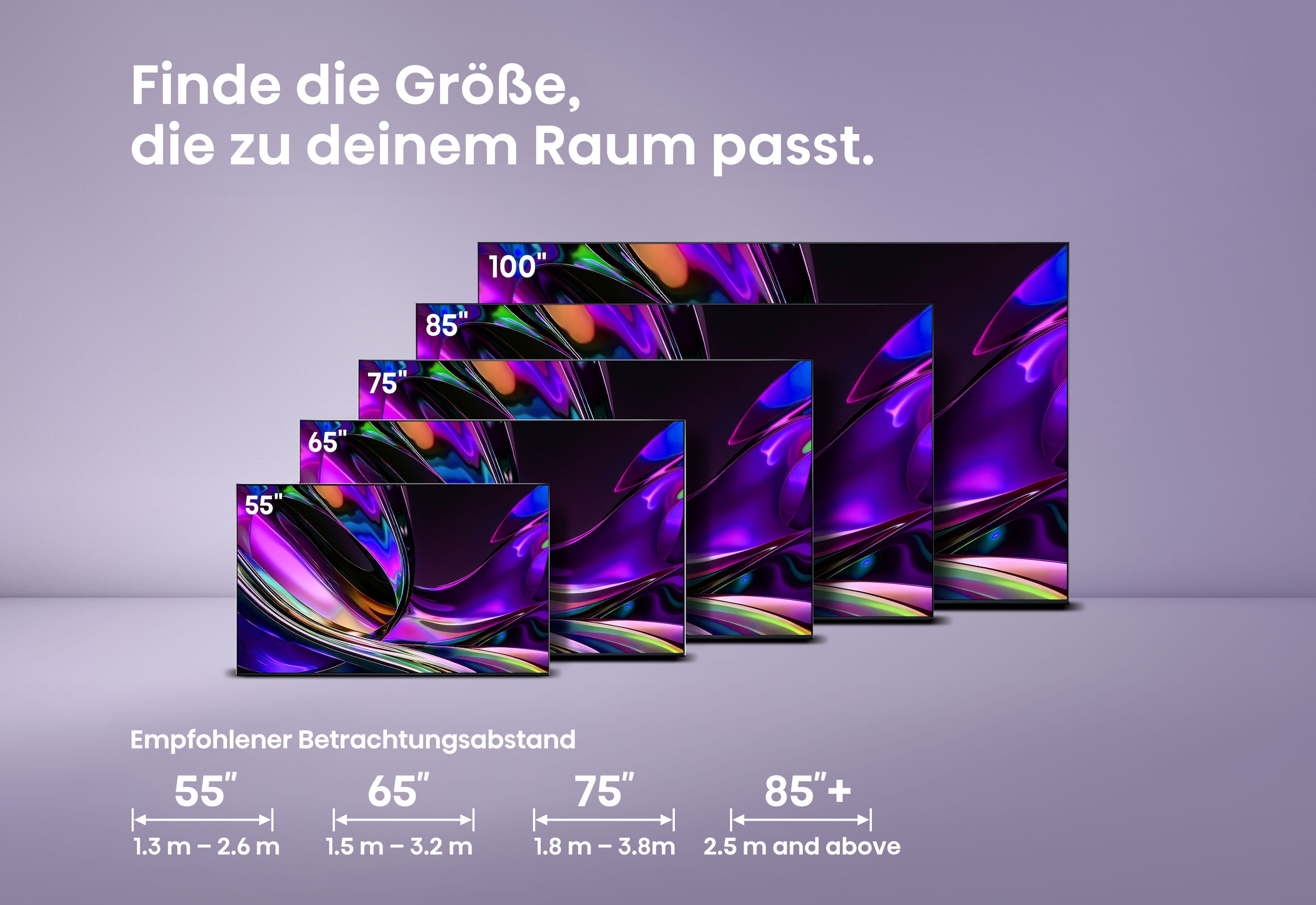 Hisense Mini-LED-Fernseher »100UR8DS« 253 cm/100 ″ Smart-TV