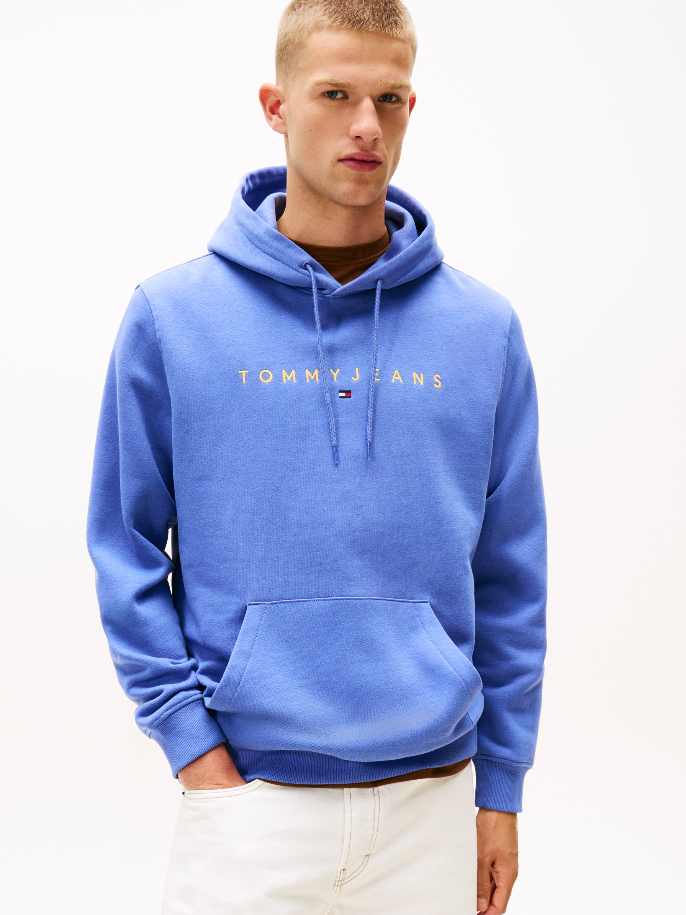 Tommy Jeans Hoodie "TJM REG LINEAR LOGO HOODIE EXT", mit Logo-Stickerei günstig online kaufen