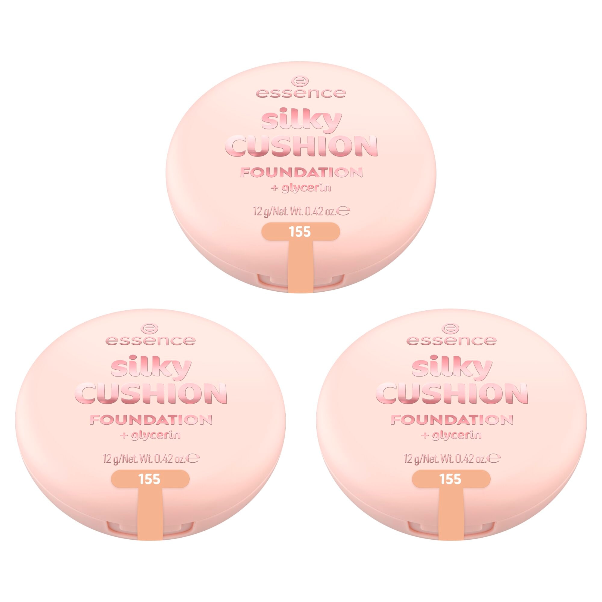 ESSENCE Damen Foundation "silky CUSHION FOUNDATION", 36 g, beige, Teint-Kosmetika
