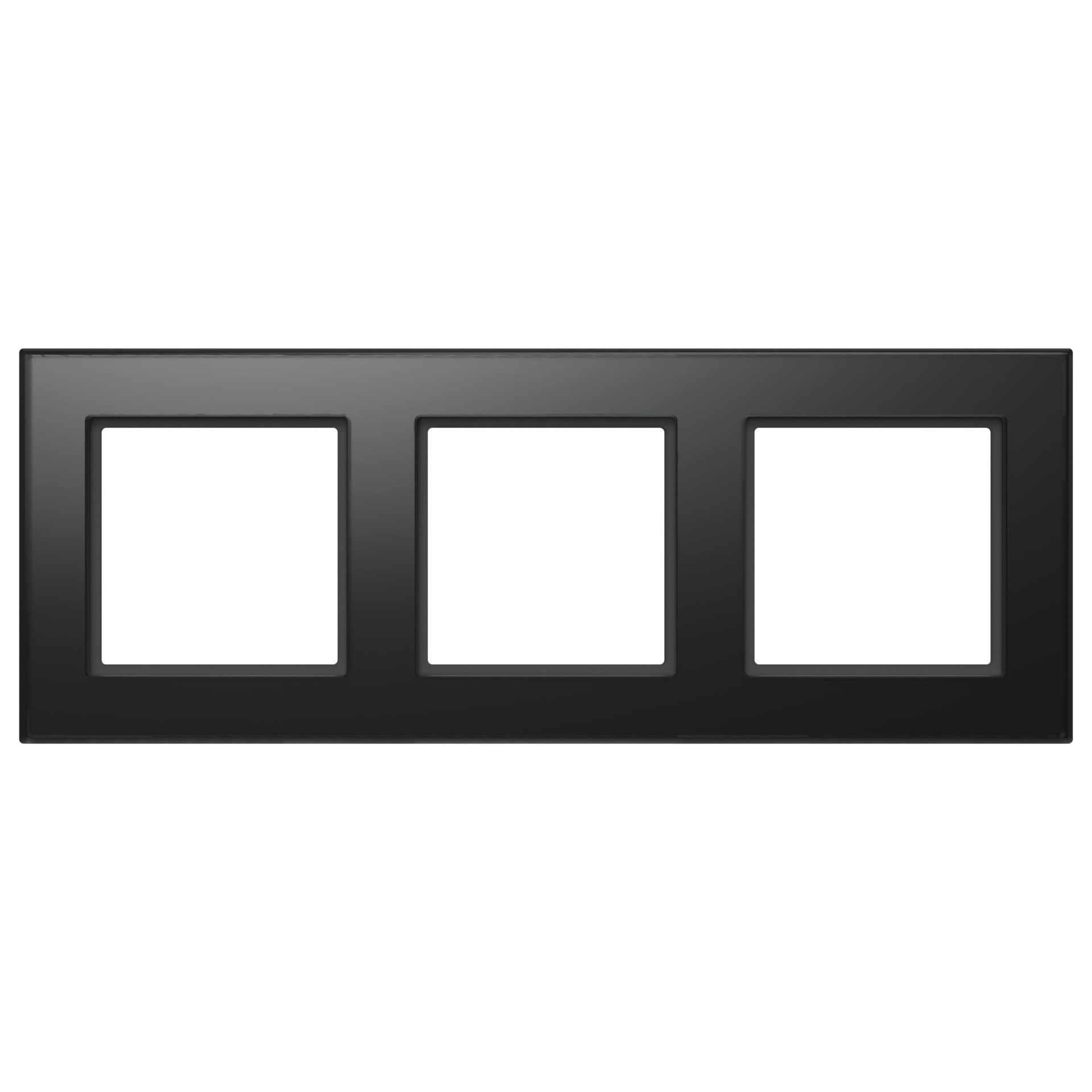 HOMEMATIC IP Smart-Home-Zubehör "Glasrahmen – 3-fach", B:12,5cm H:5cm T:24cm, schwarz, Smart-Home-Stationen