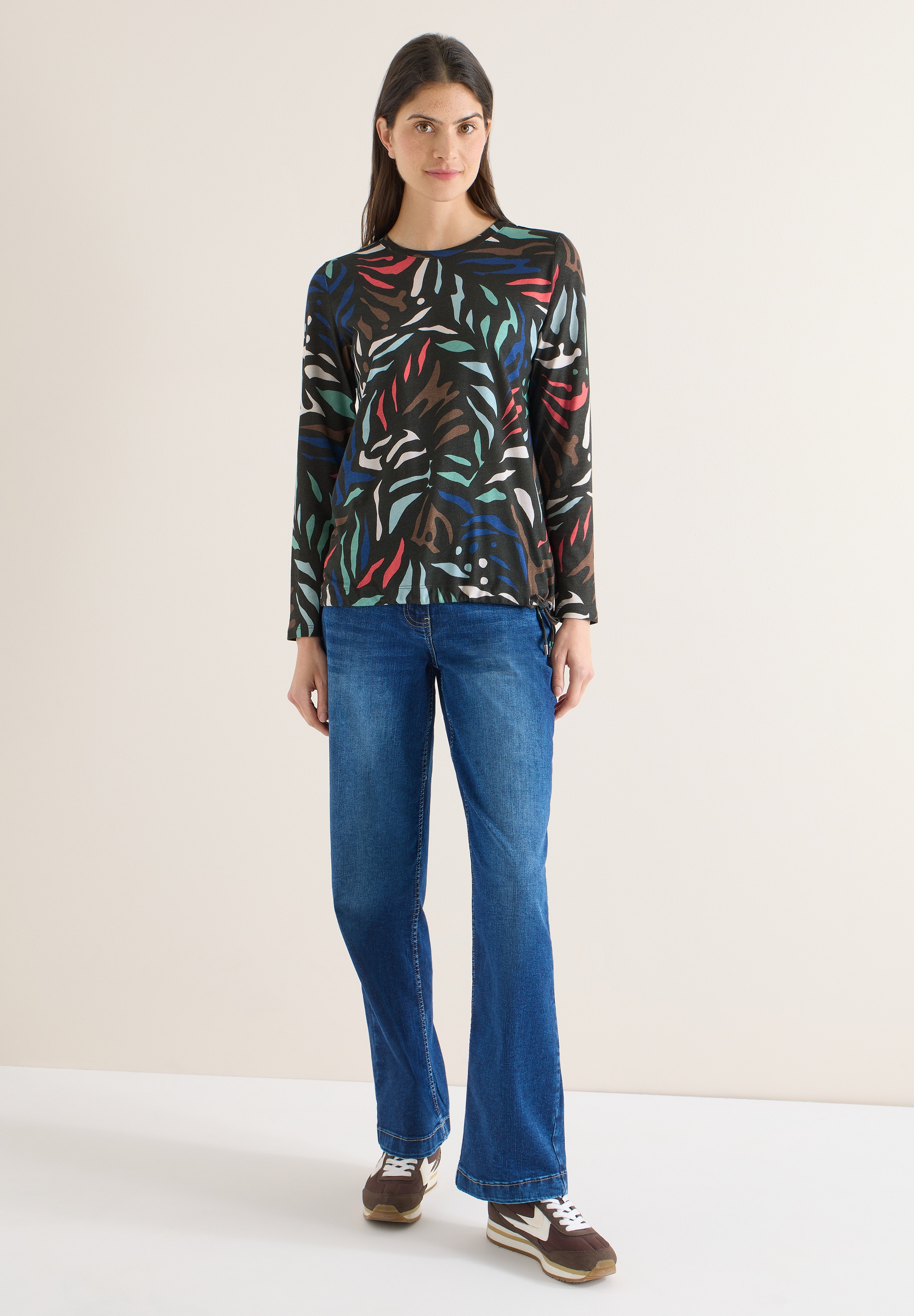 Cecil Langarmshirt mit Rundhalsausschnitt