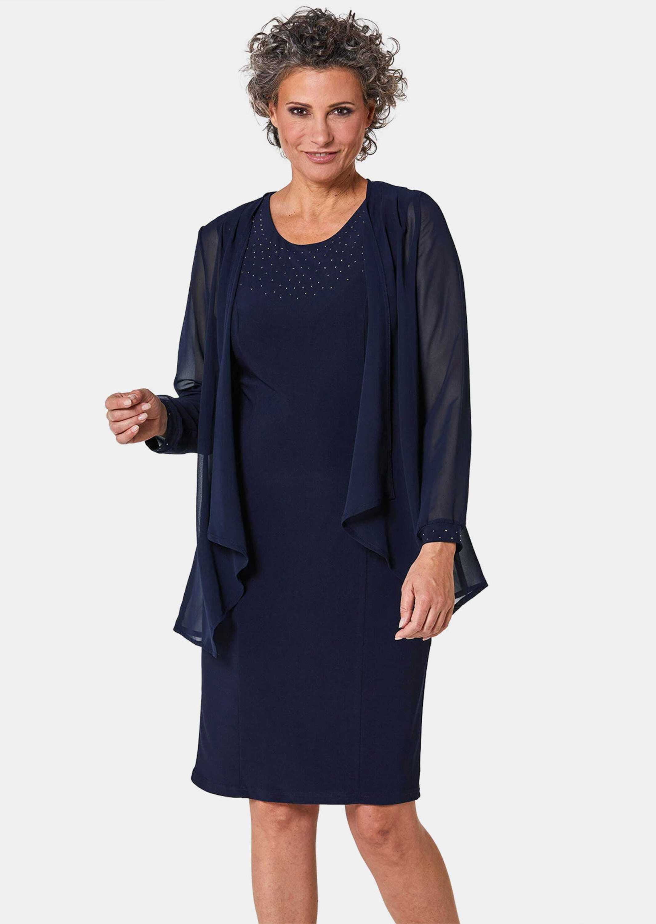 GOLDNER 2-in-1-Kleid »Kleid mit Jacke Kleid mit feinem Chiffonjäckchen«