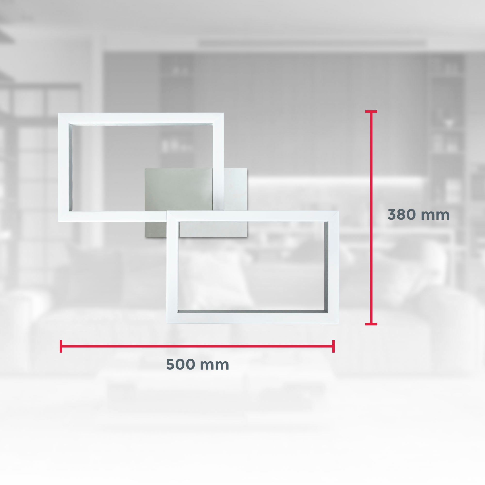 LED-Modul Deckenleuchte 50 dimmbar, 1.650lm), je inkl. Modul ca. APP BAUR x LED Gr. Fernbedienung, 30 cm (2 und 38 3.300lm x Steuerung RGB , | LED mit Watt, B.K.Licht