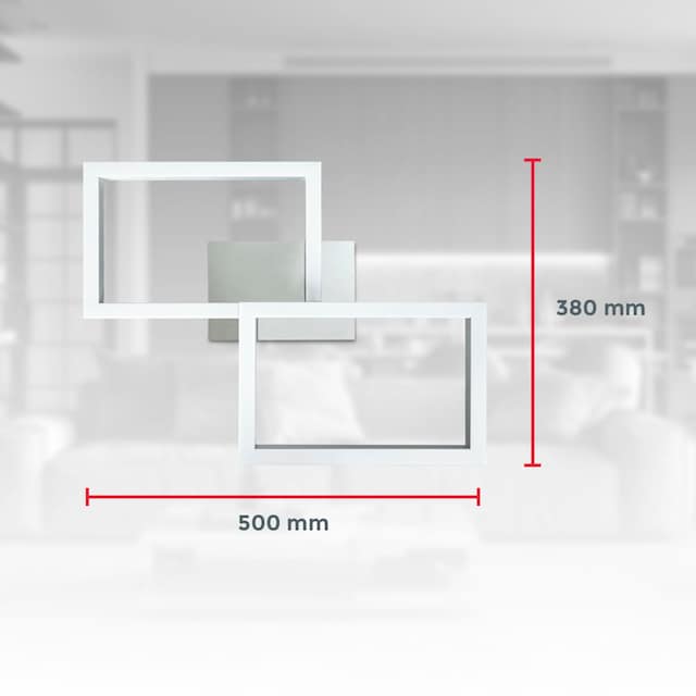 B.K.Licht LED RGB Deckenleuchte , inkl. LED-Modul 30 Watt, 3.300lm (2 x LED  Modul je 1.650lm), mit APP Steuerung und Fernbedienung, dimmbar, Gr. ca. 50  x 38 cm | BAUR