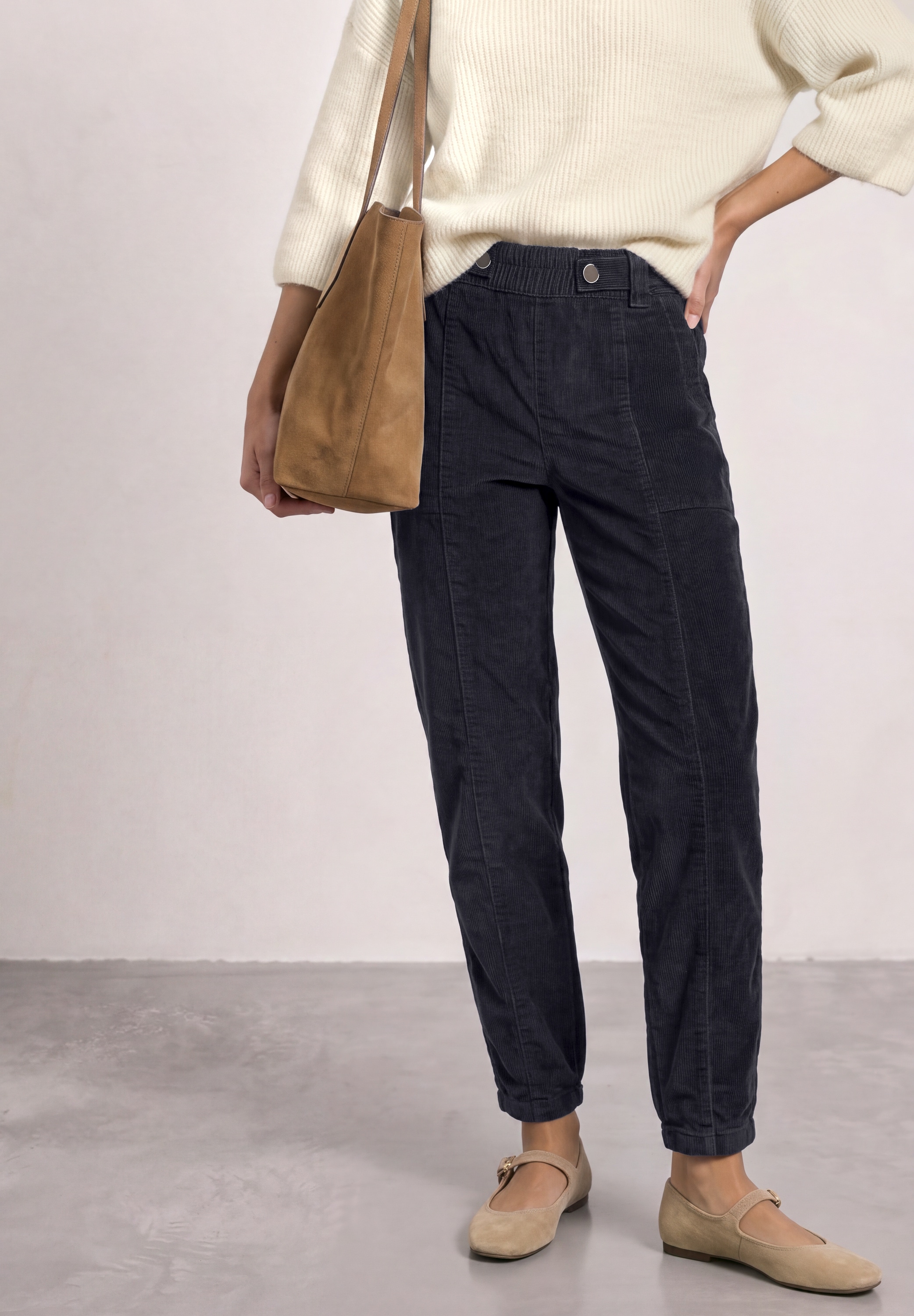 STREET ONE Cordhose mit Elastikbund