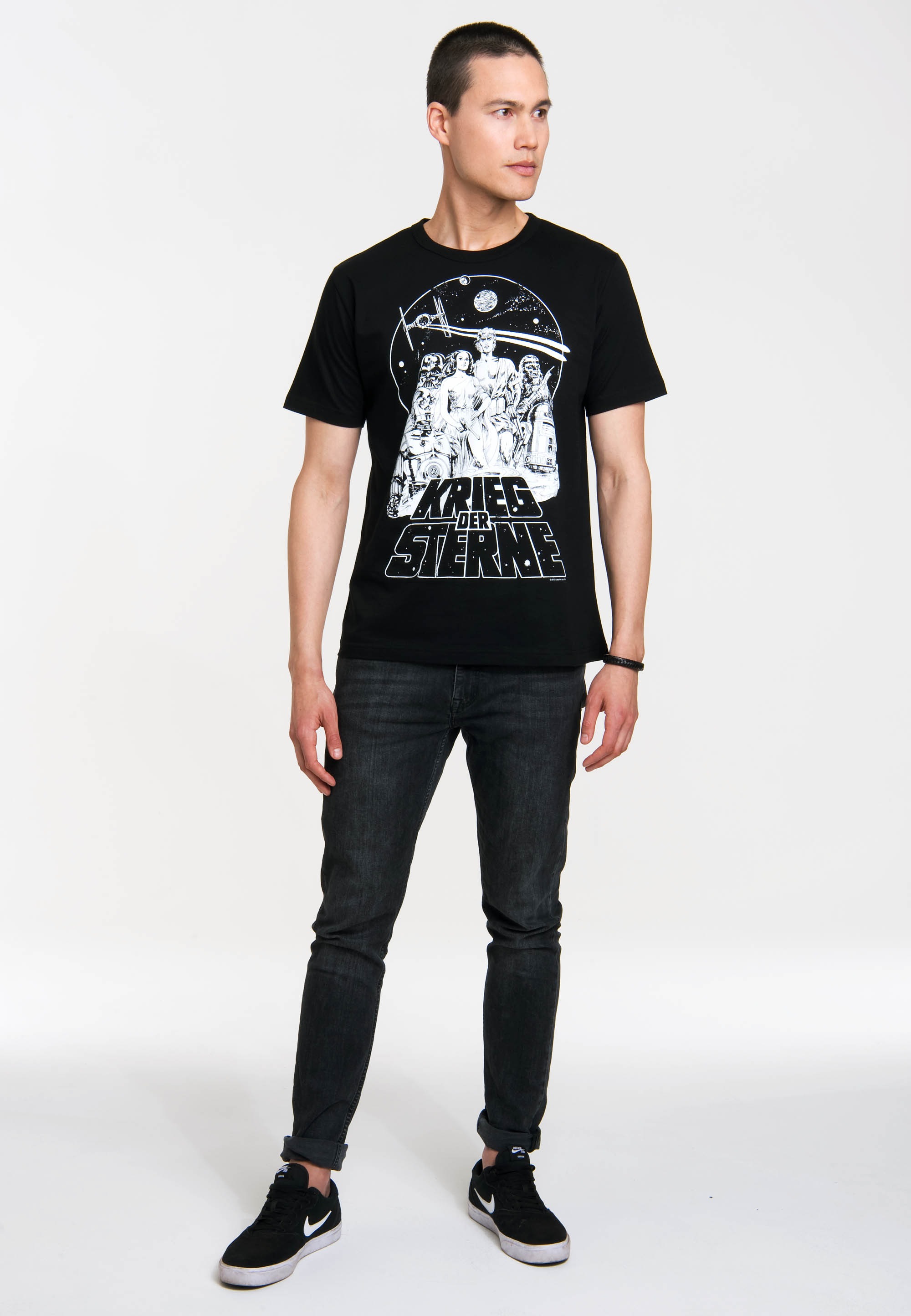 LOGOSHIRT T-Shirt »Krieg der Sterne - Emblem«, mit coolem Frontprint