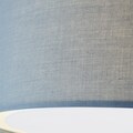 Lüttenhütt Deckenleuchte »Lüchte«, E27, Deckenlampe mit Stoffschirm blau / petrol, Ø 40 cm, Höhe 32 cm